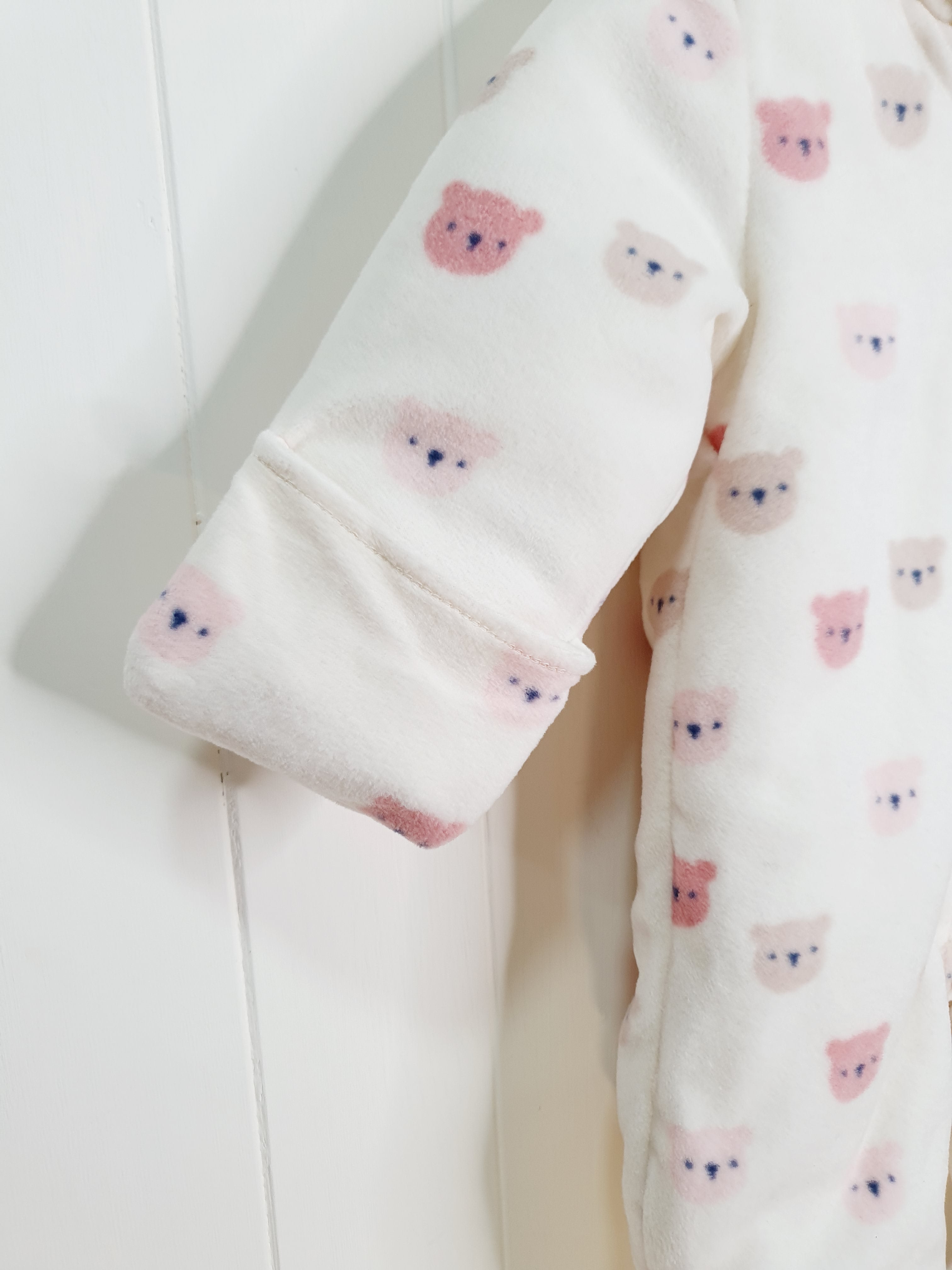 George bear print hooded pramsuit 3-6 months