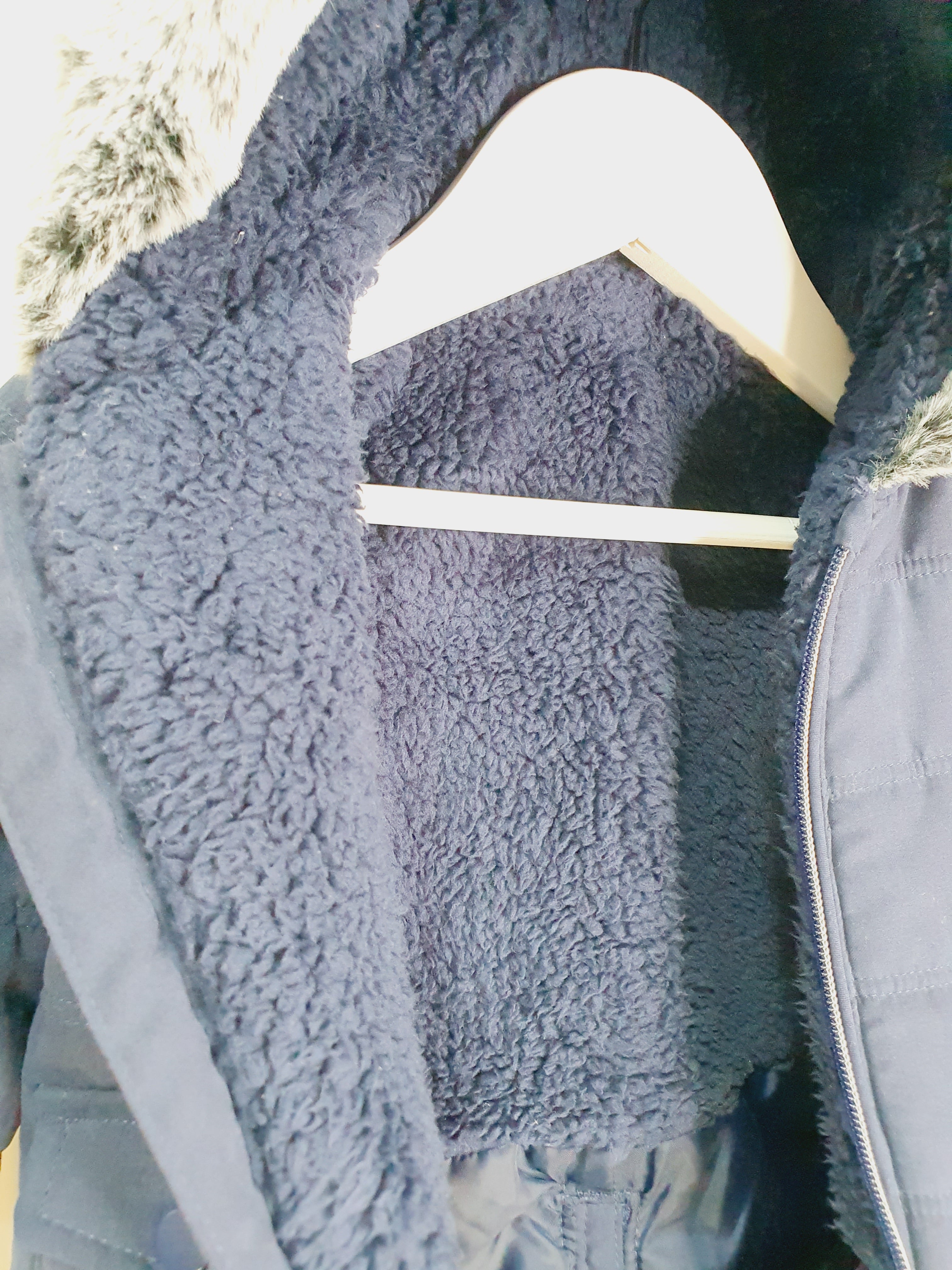 George hooded navy zip up pramsuit 0-3 months