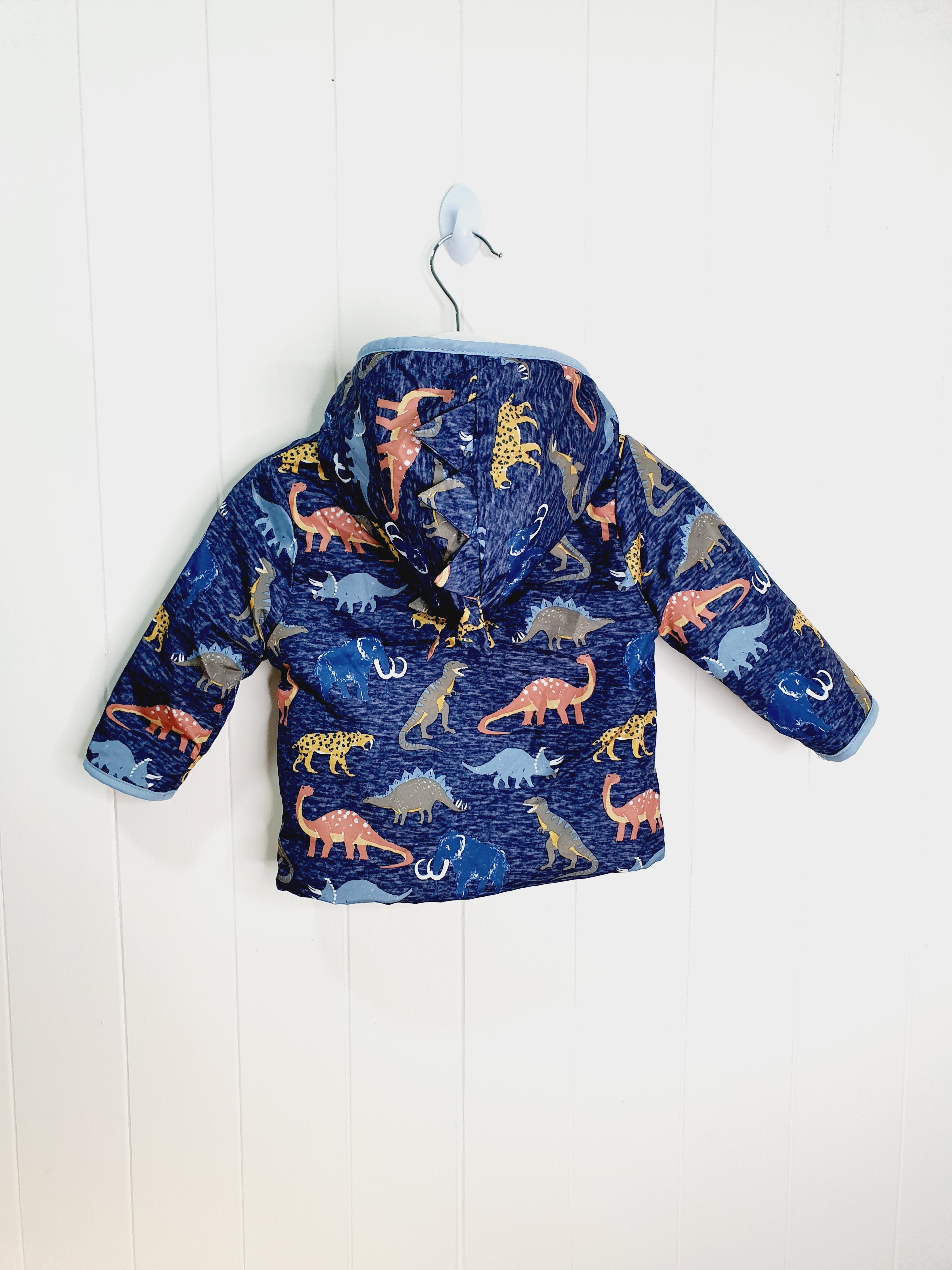 MickMack dinosaur printed fleece lined jacket 12 months