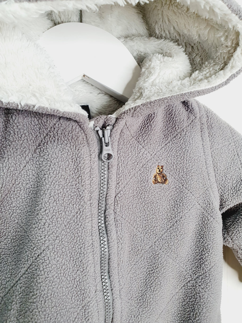 BabyGap grey zip up pramsuit 3-6 months