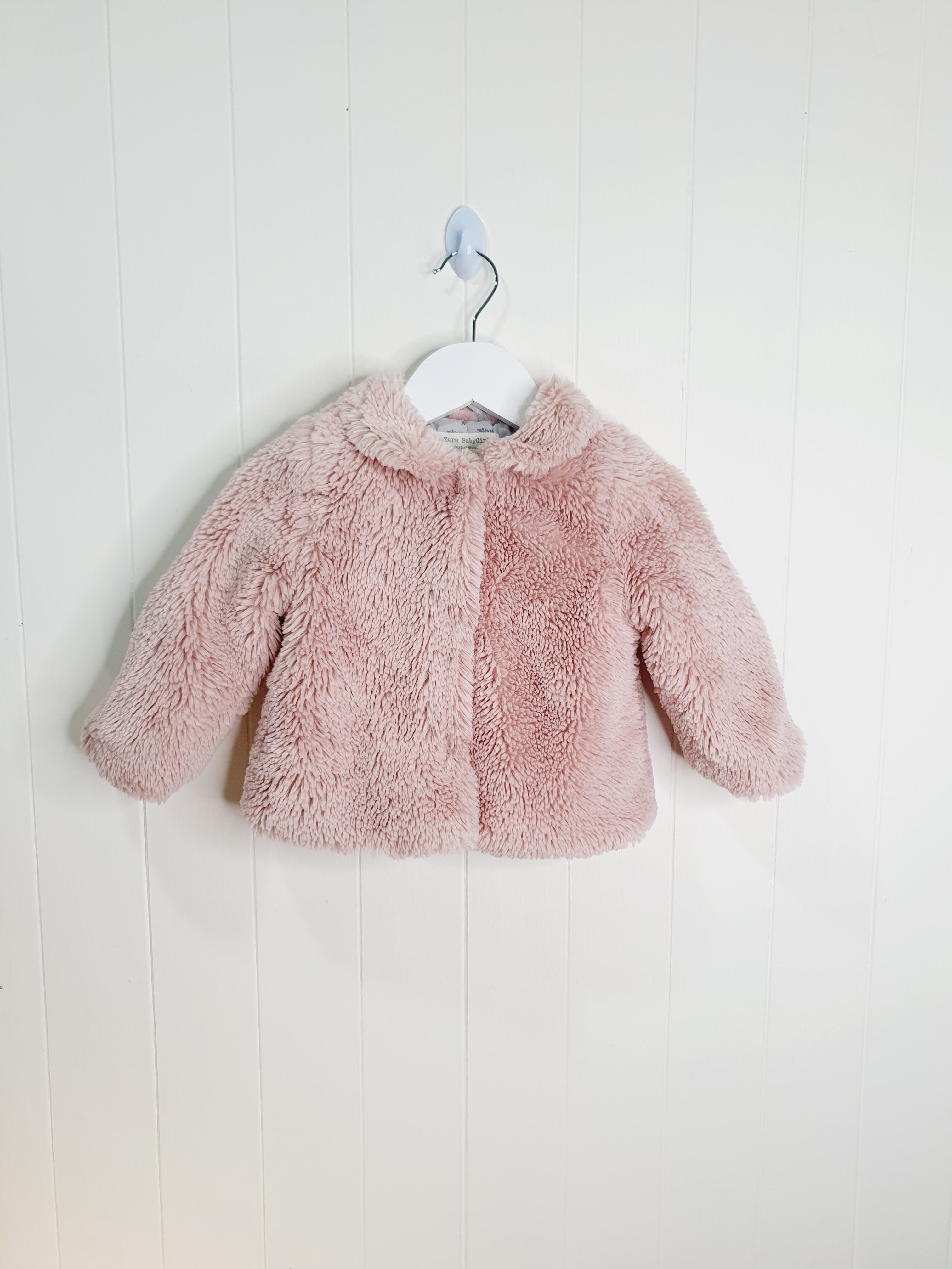 Zara baby faux fur jacket 12-18 months