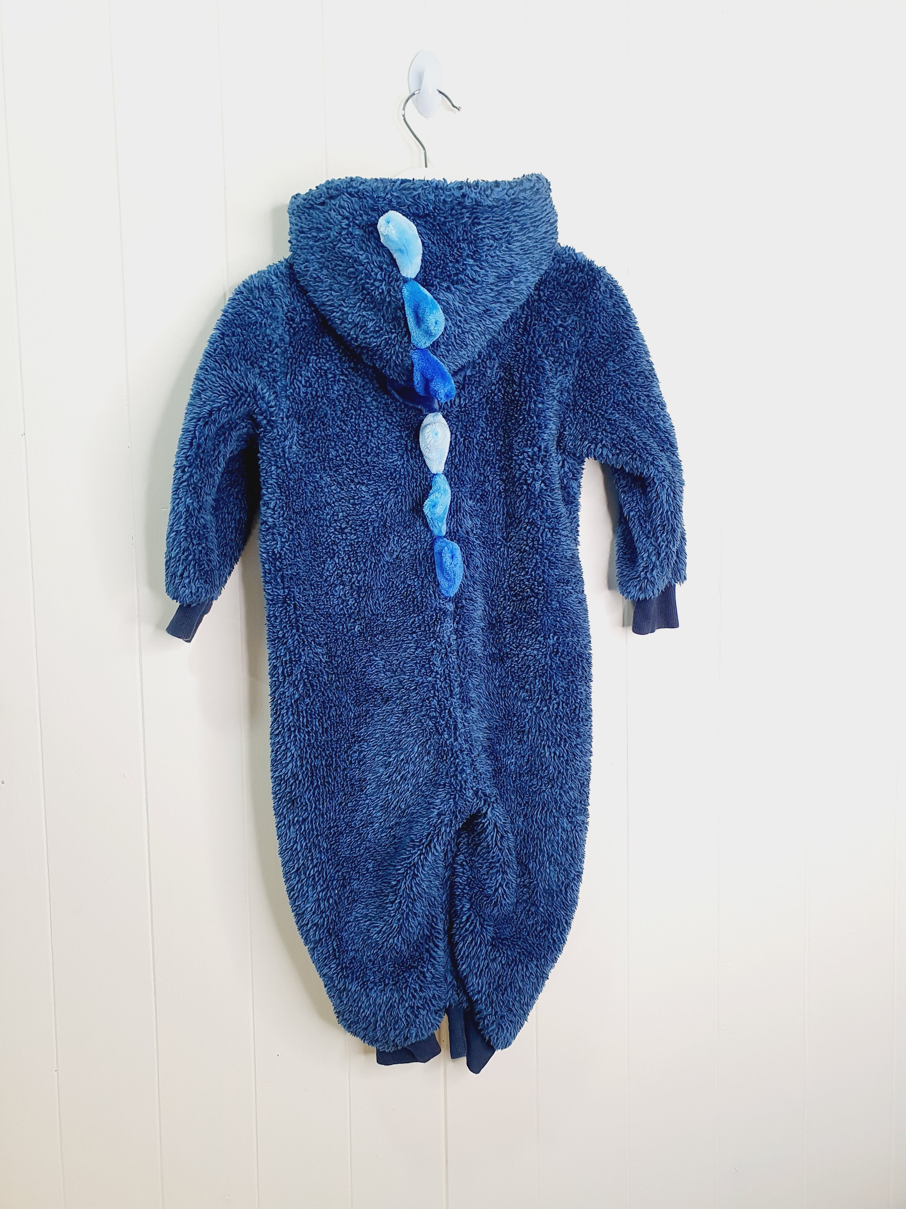 Next navy hooded onesie 12-18 months