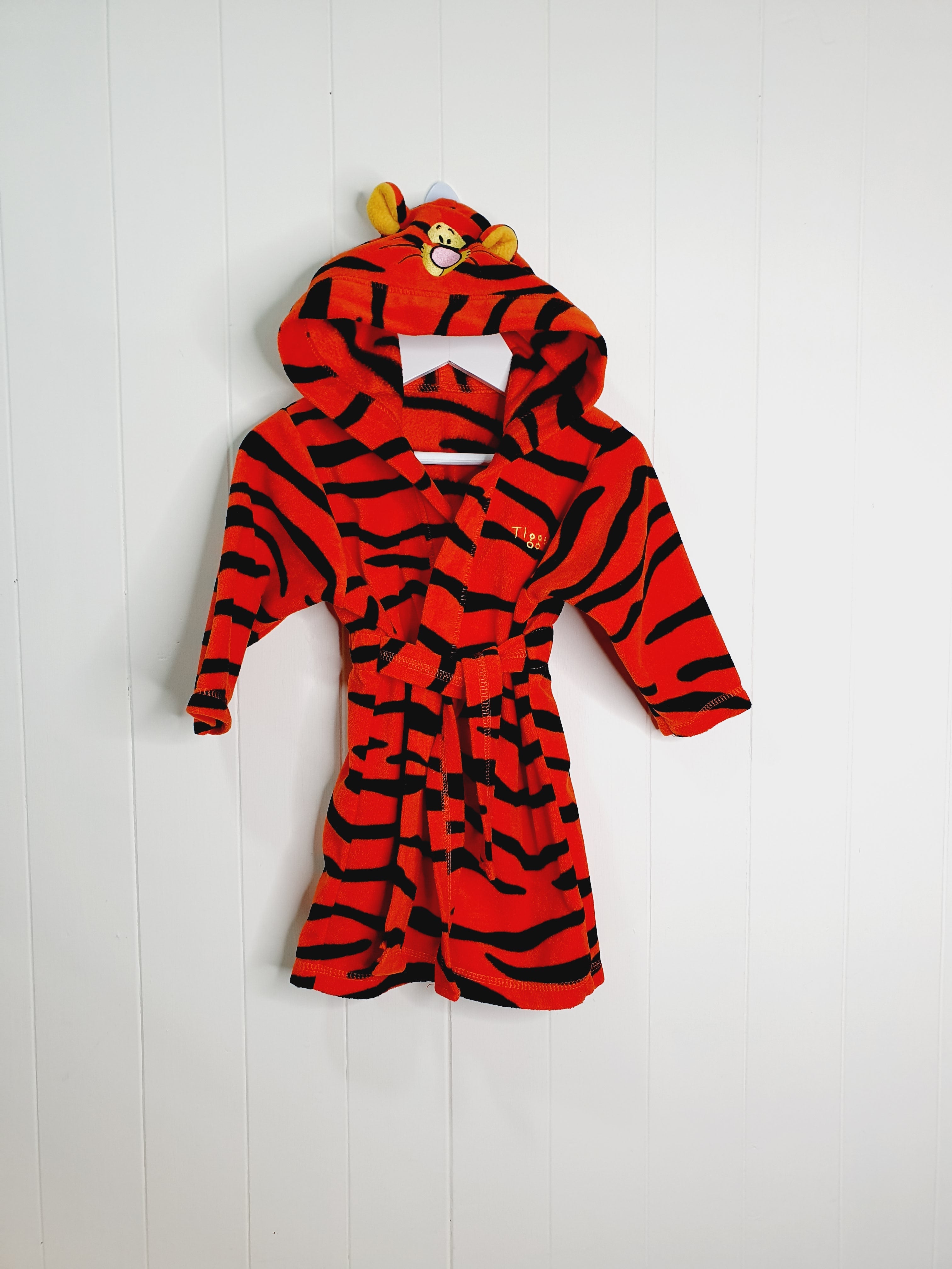 Mothercare Tigger design fleece dressing gown 9-12 months