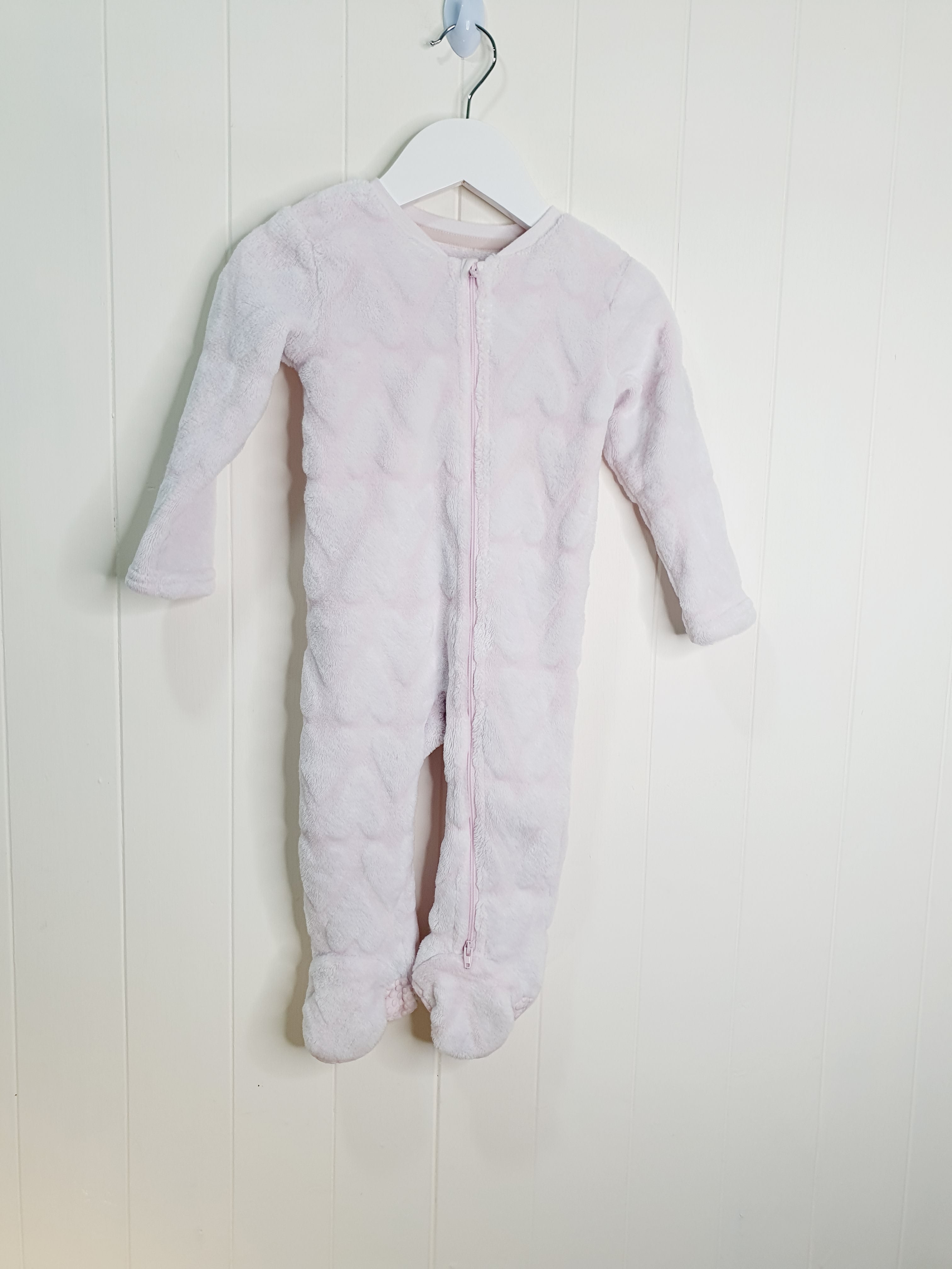 Nutmeg 9-12 months fleece sleepsuit