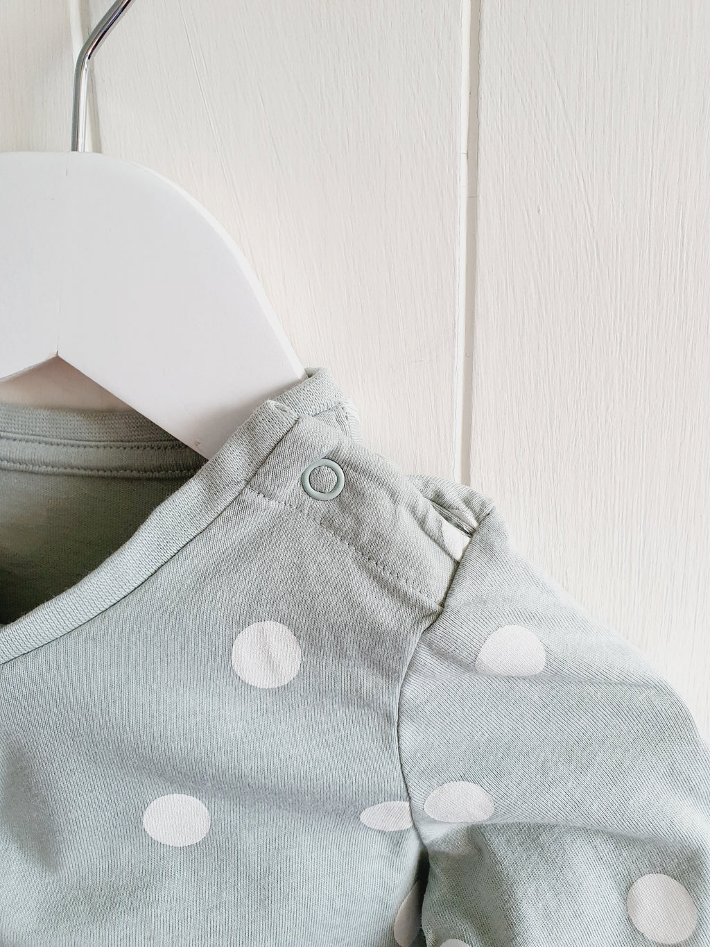 Matalan polka dot long sleeve top 9-12 months