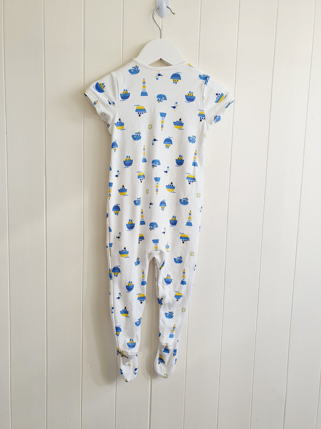 Lily&Dan short sleeve nautical sleepsuit 6-9 months