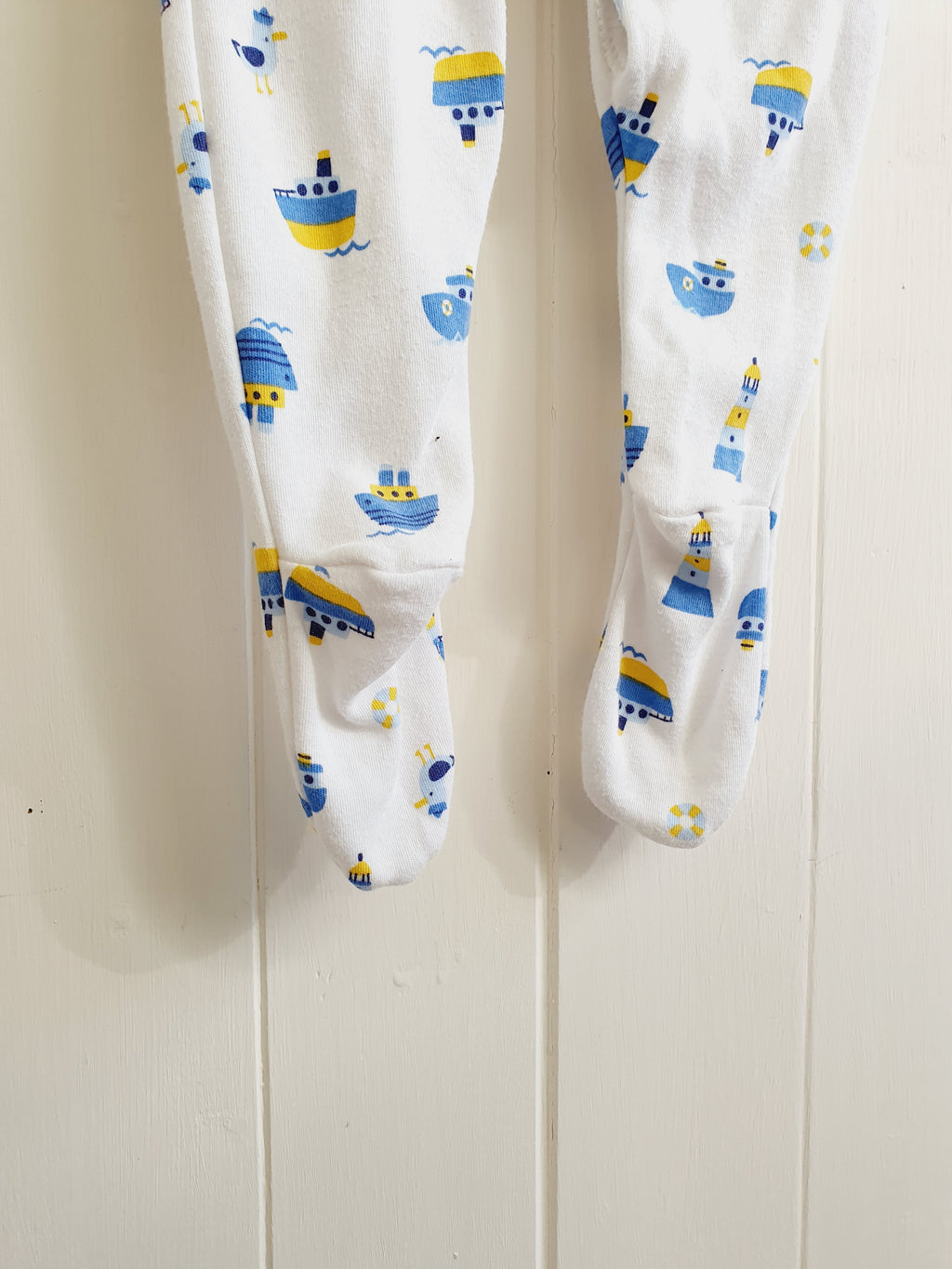 Lily&Dan short sleeve nautical sleepsuit 6-9 months