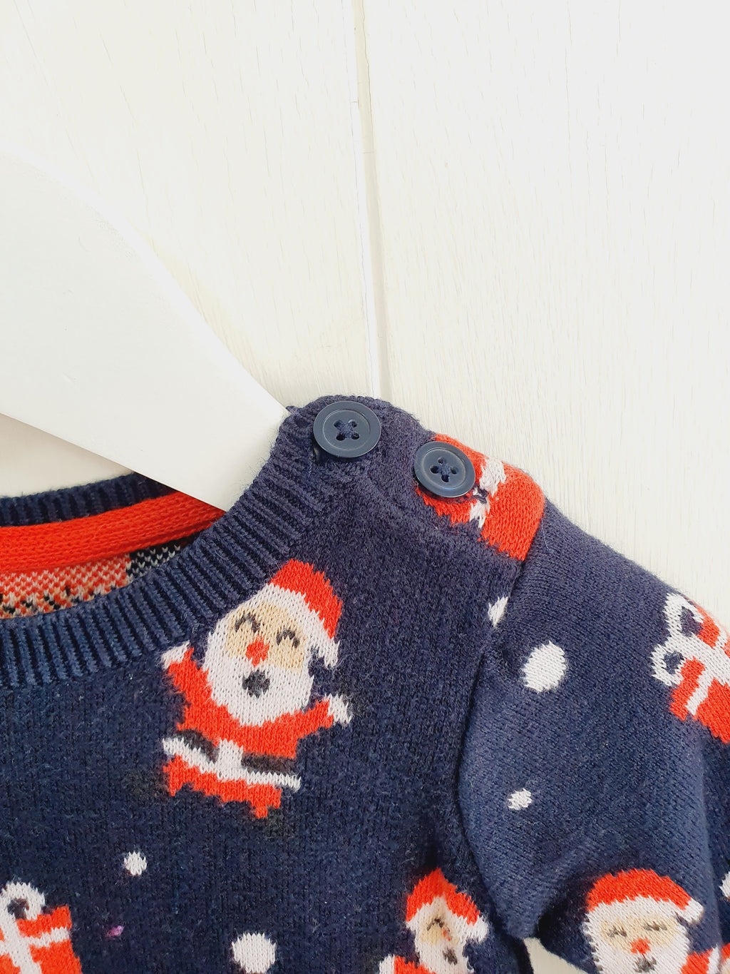 George Santa and presents print knit romper 0-3 months