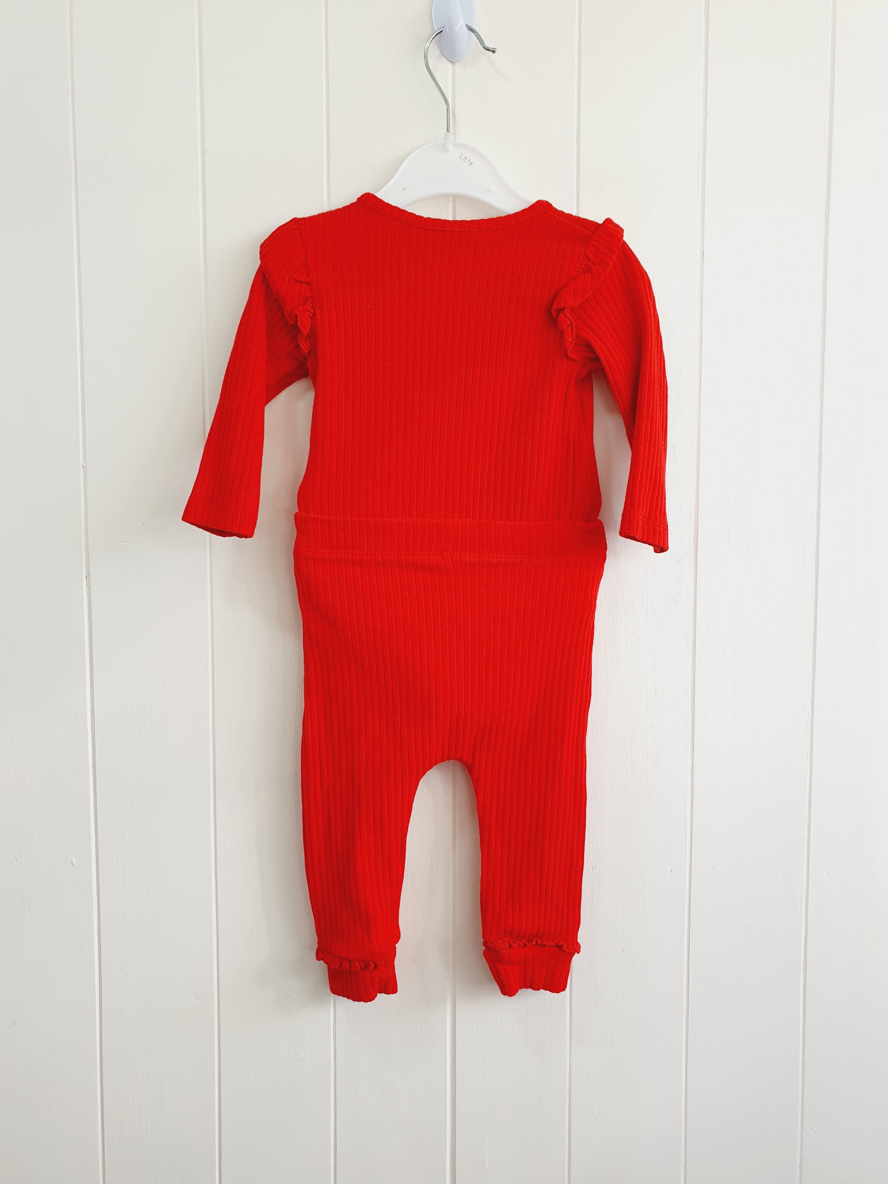 Nutmeg red Christmas bodysuit an legging set 3-6 months