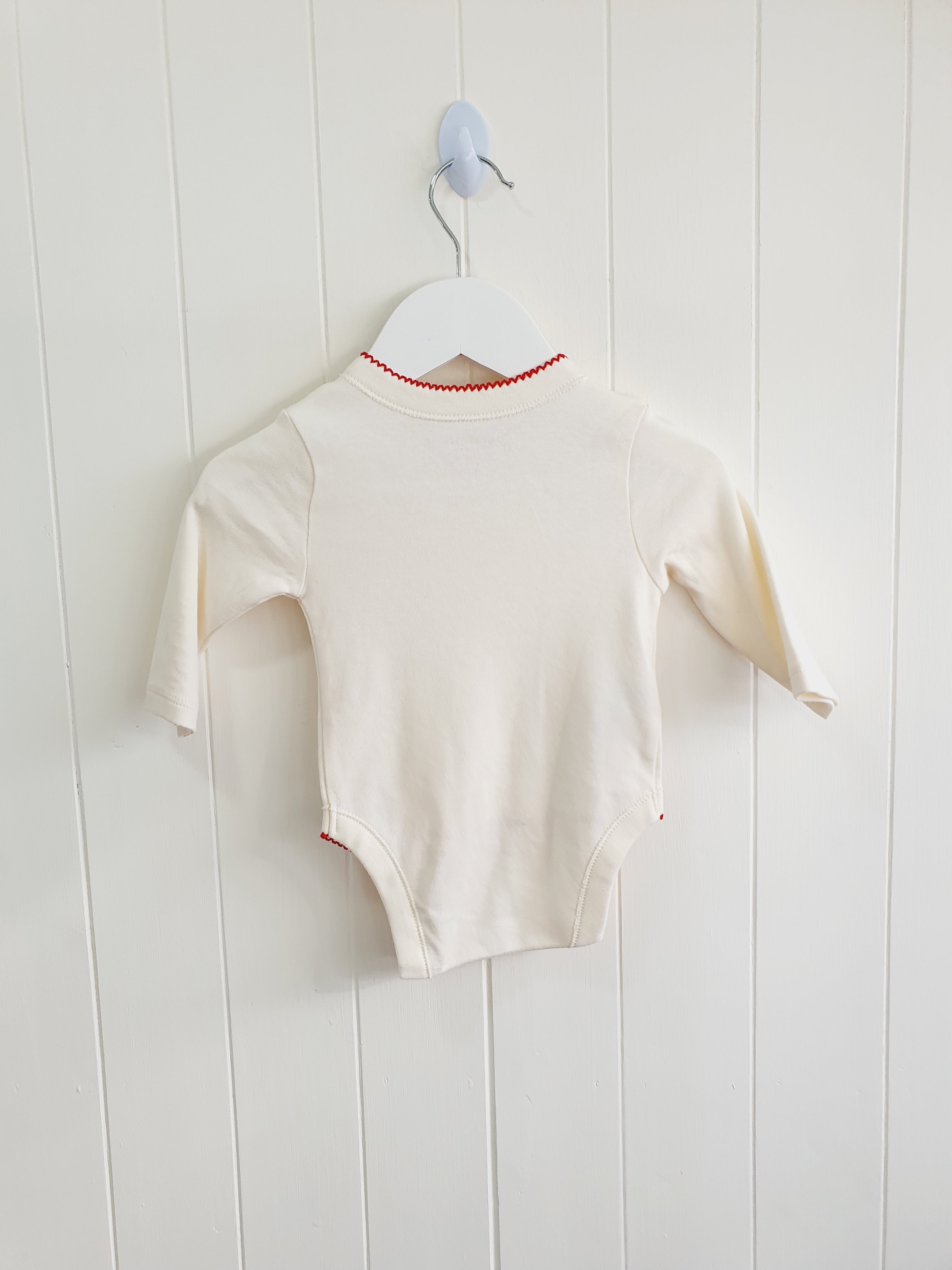 Primark My First Christmas cream bodysuit 3-6 months