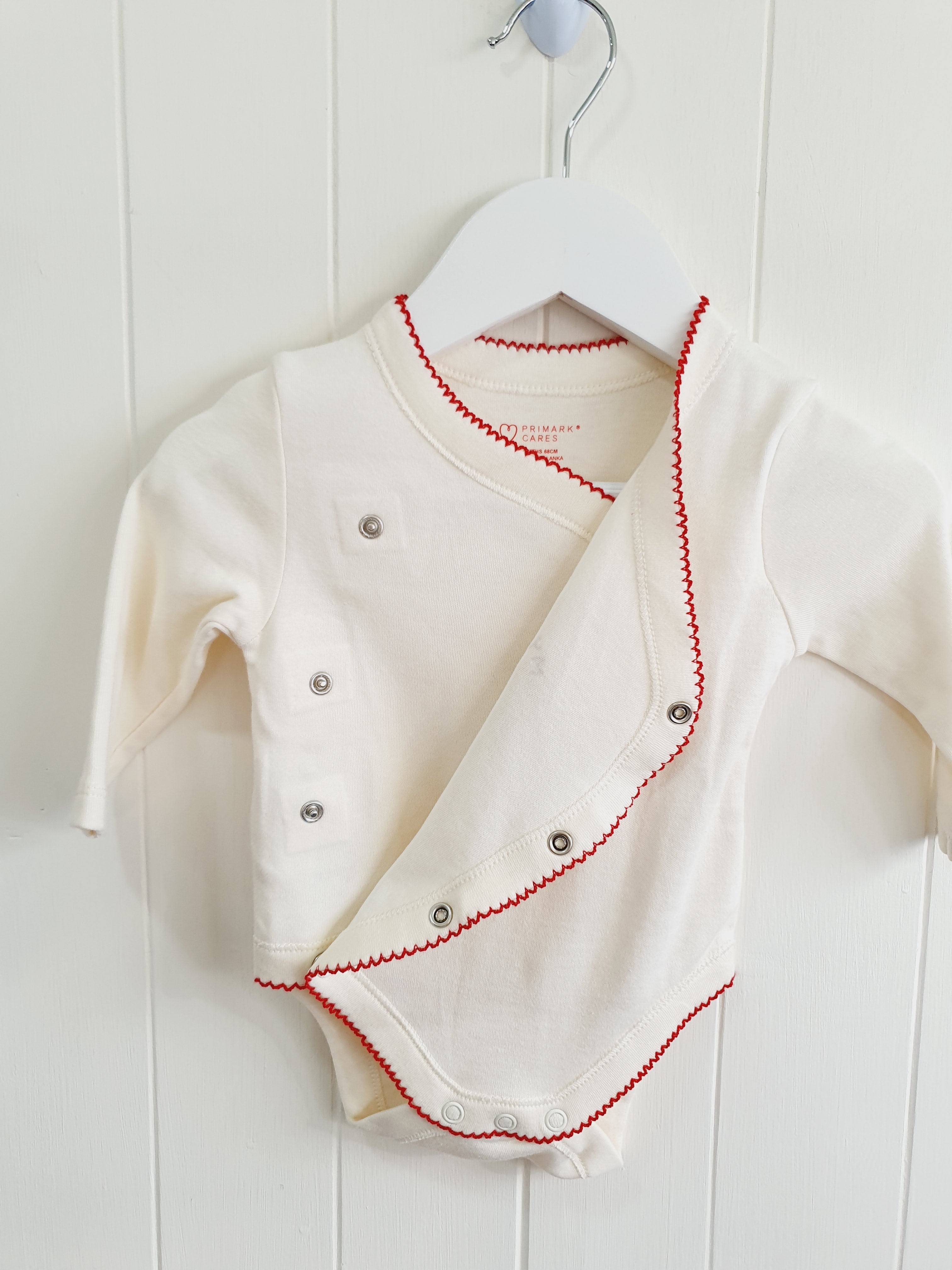 Primark My First Christmas cream bodysuit 3-6 months