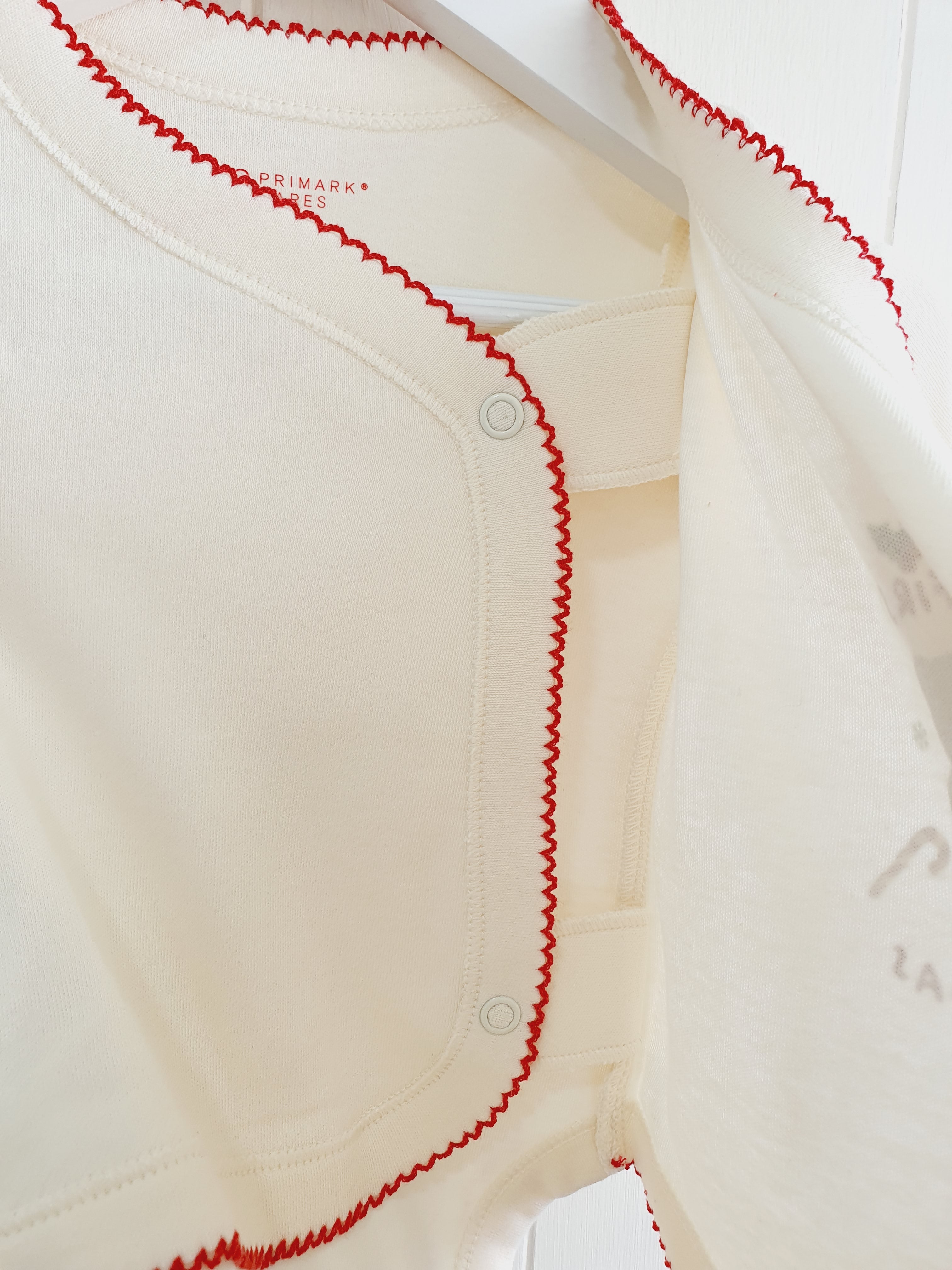 Primark My First Christmas cream bodysuit 3-6 months