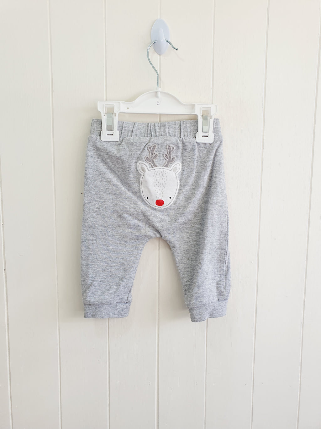 TU reindeer grey joggers 3-6 months