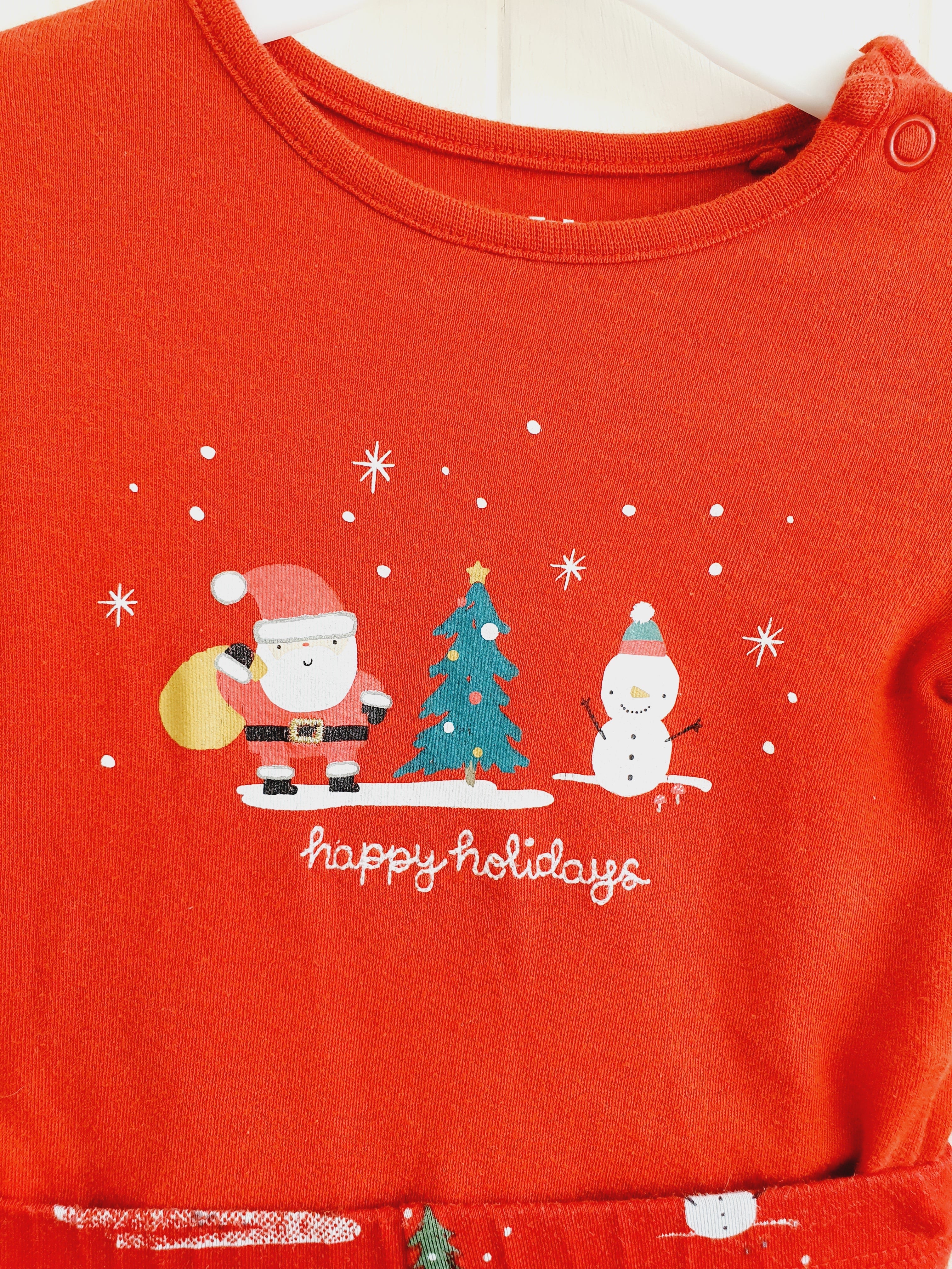 Fred&Flo Christmas bodysuit and leggings set 3-6 months