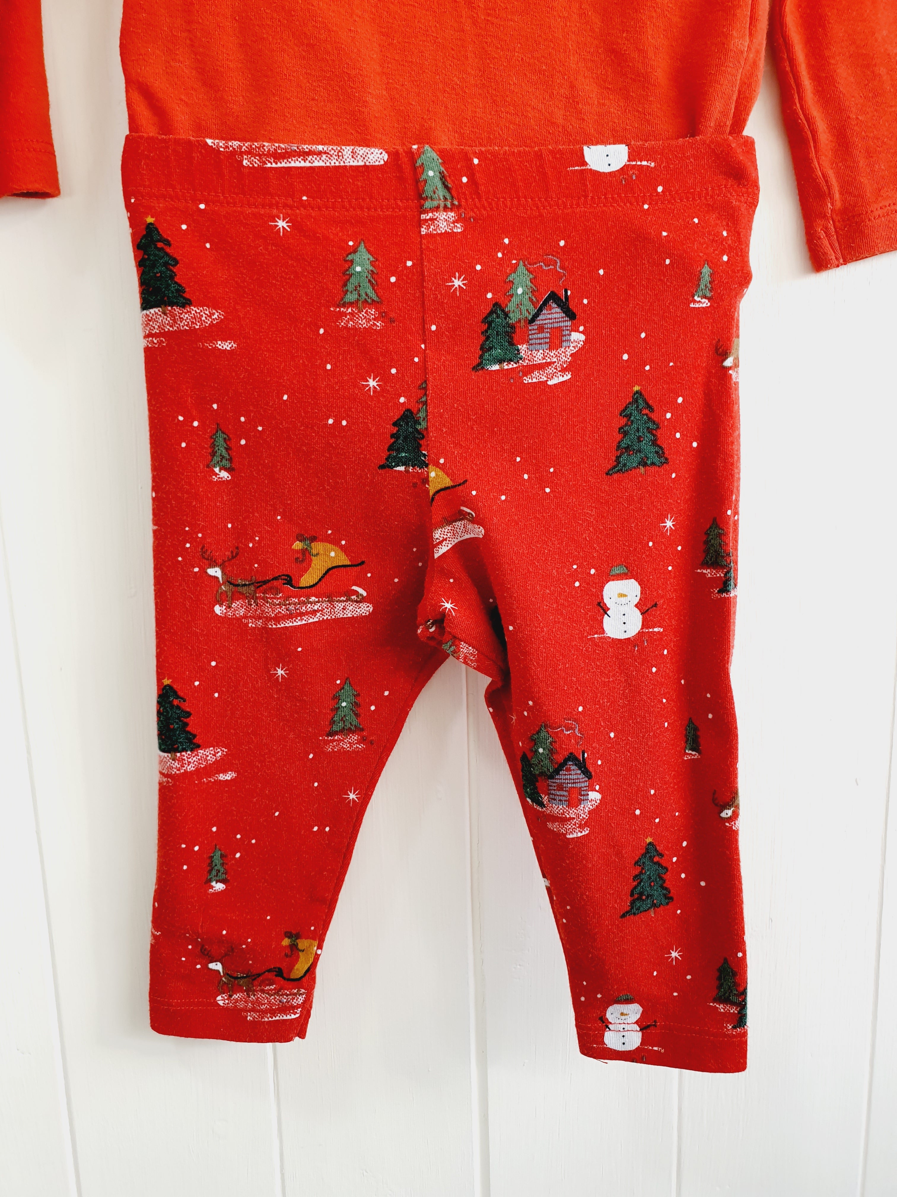 Fred&Flo Christmas bodysuit and leggings set 3-6 months