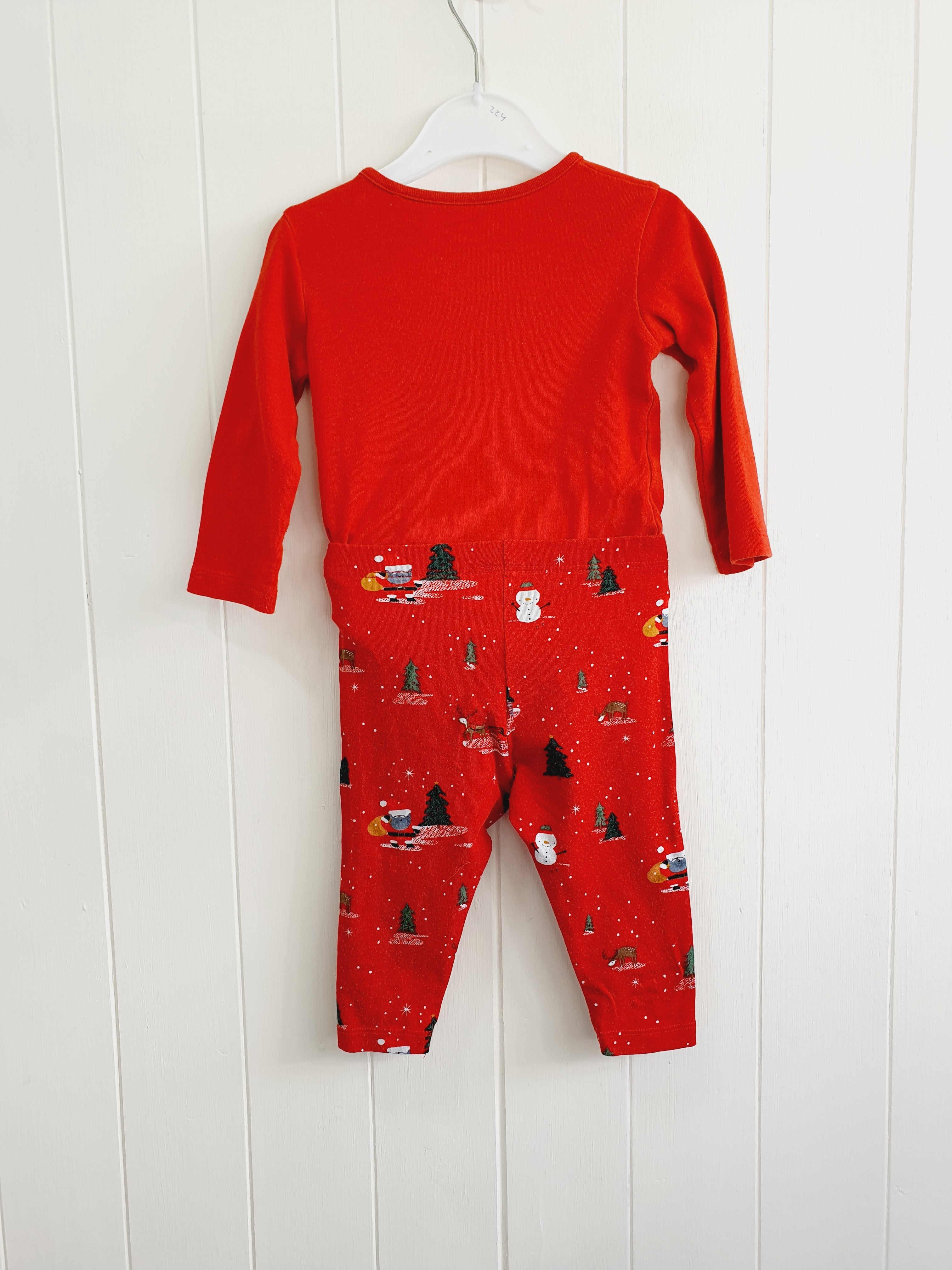 Fred&Flo Christmas bodysuit and leggings set 3-6 months