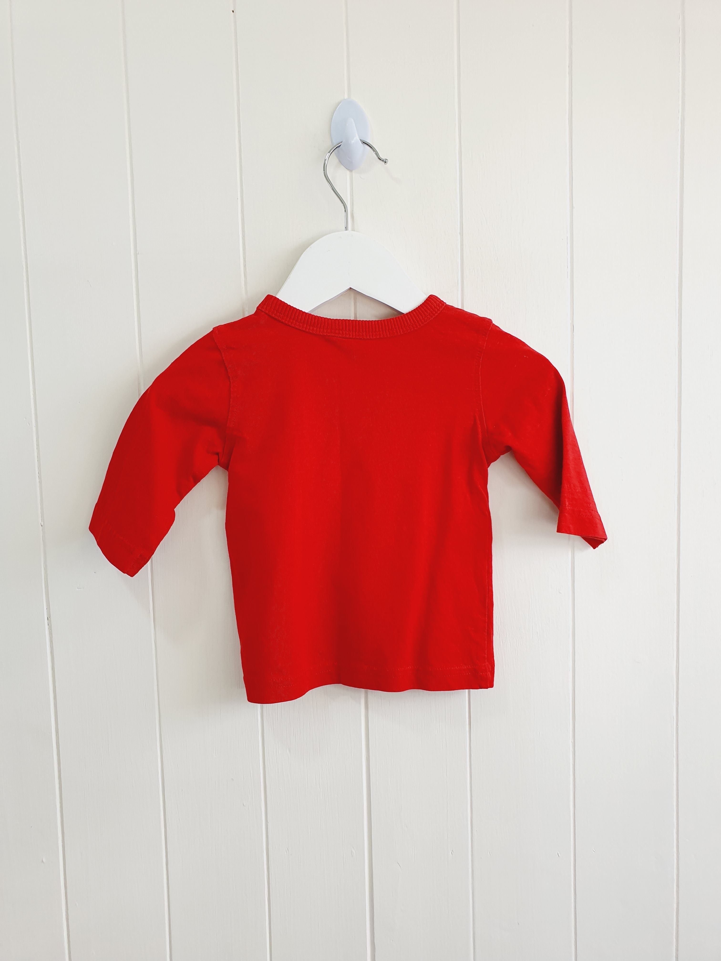 Next dog in antlers red top 3-6 months