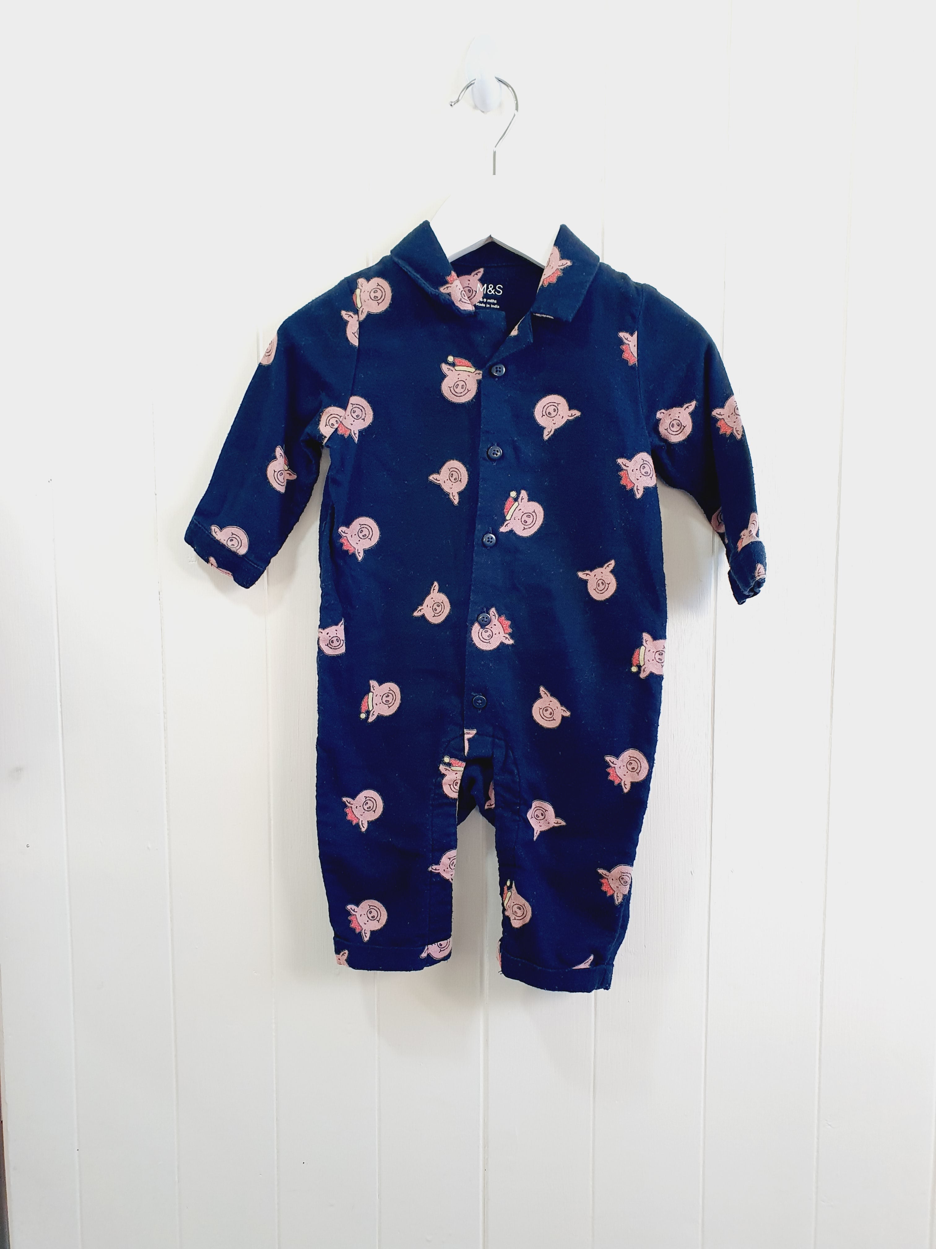 M&S Percy Pig romper 6-9 months