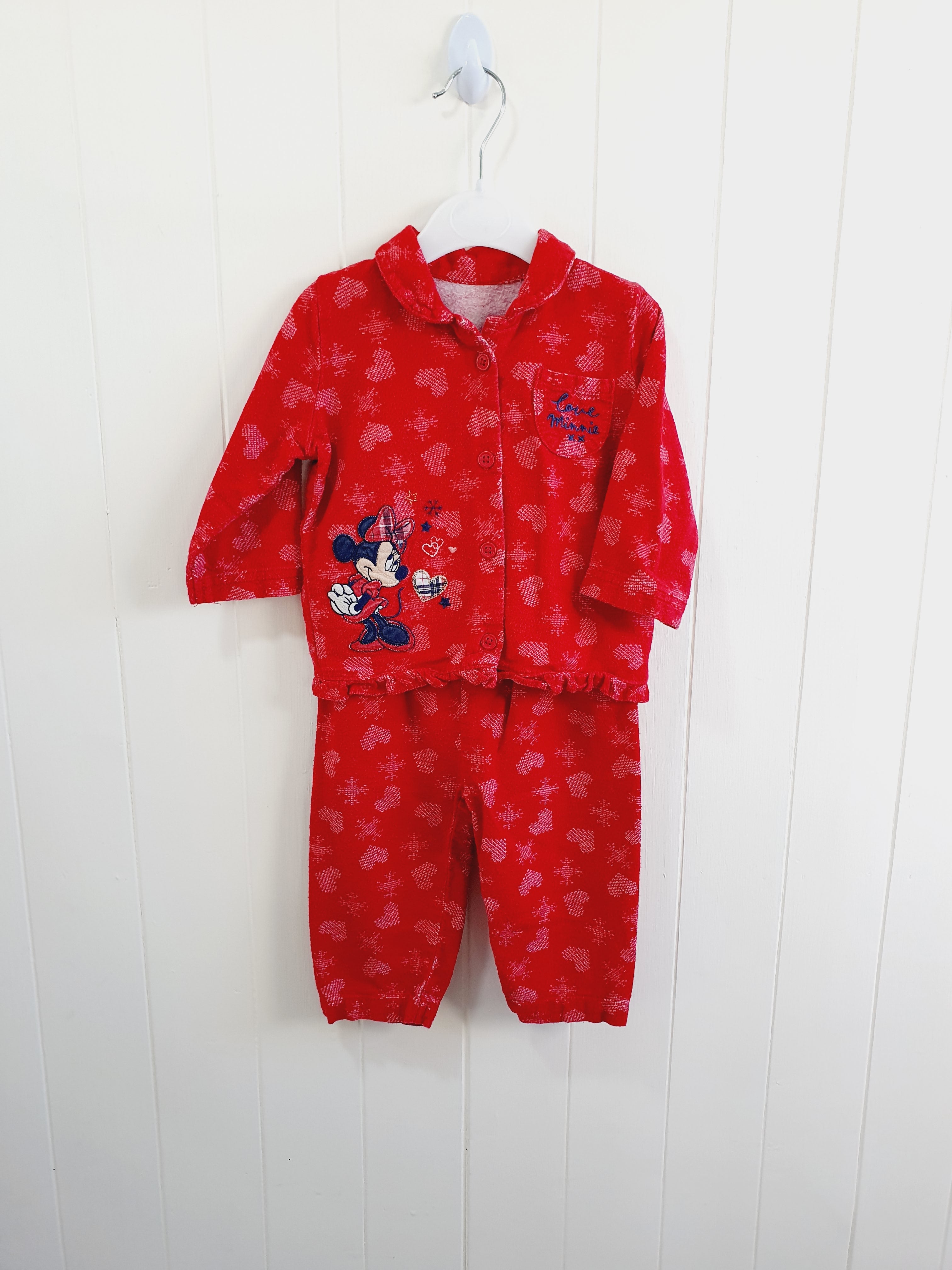 Minnie flannel 2 piece pyjamas 6-9 months