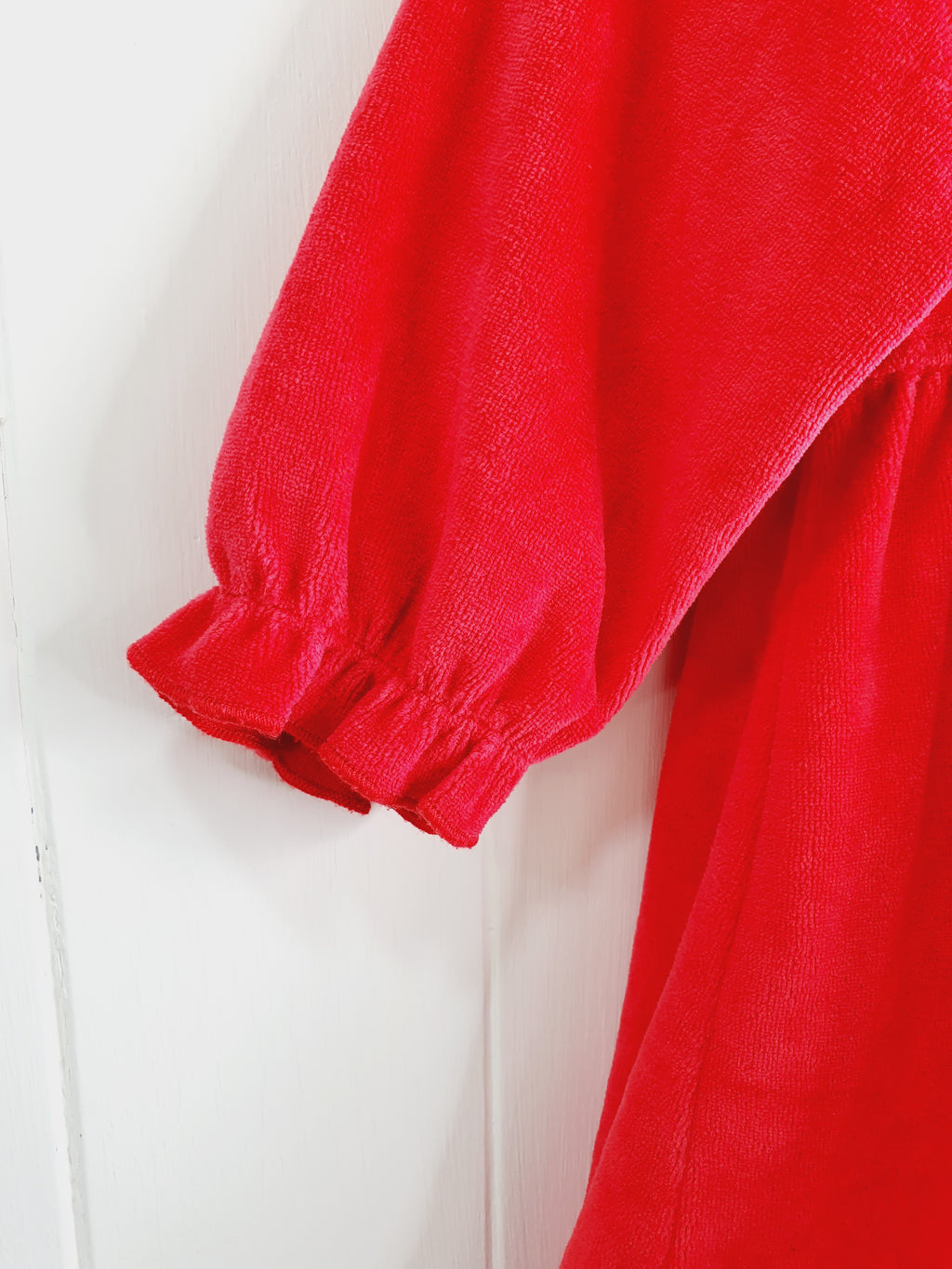 Unbranded red velour dress Happy Christmas 6-12 months