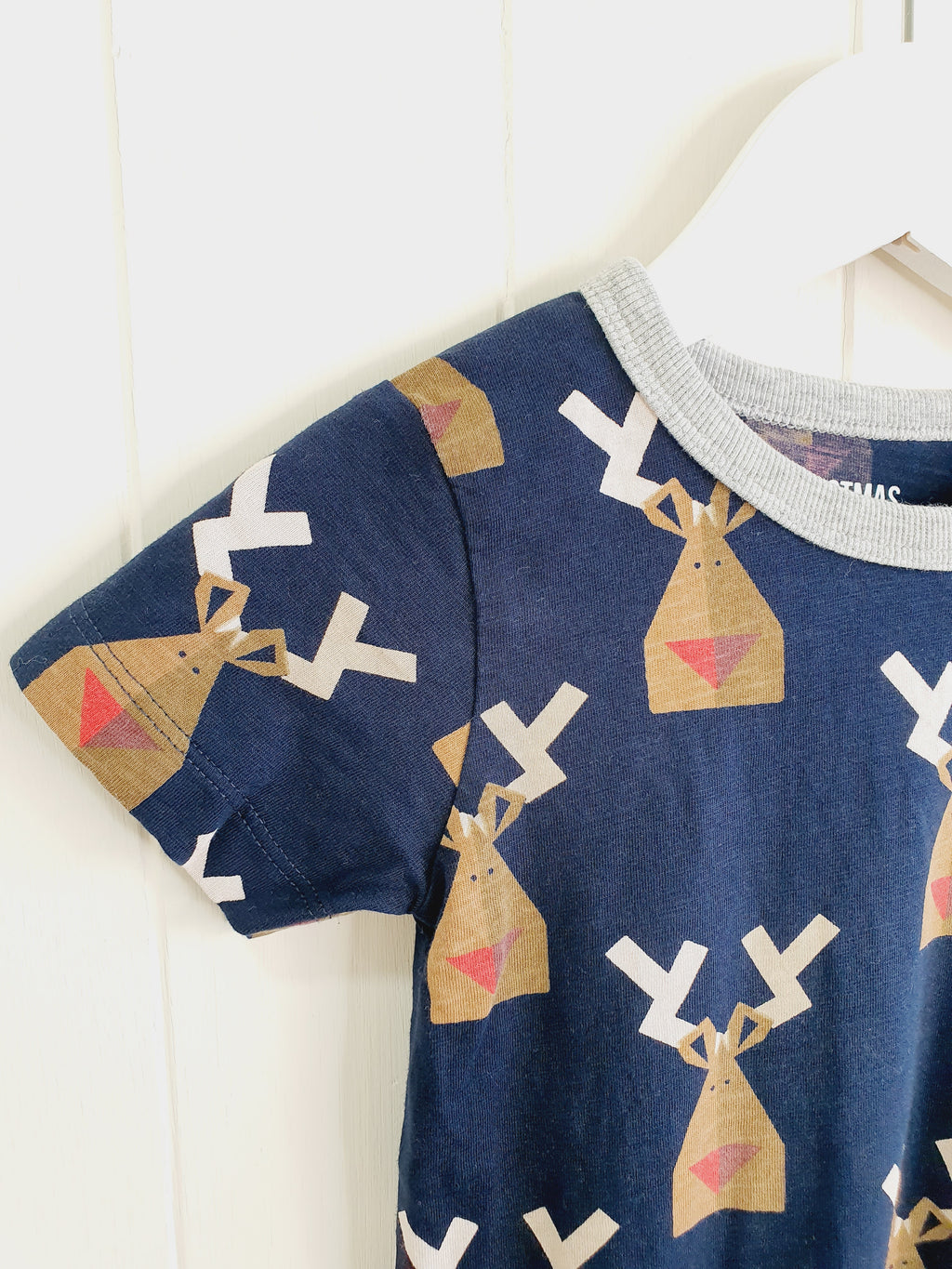 Next Christmas reindeer T-shirt 12-18 months