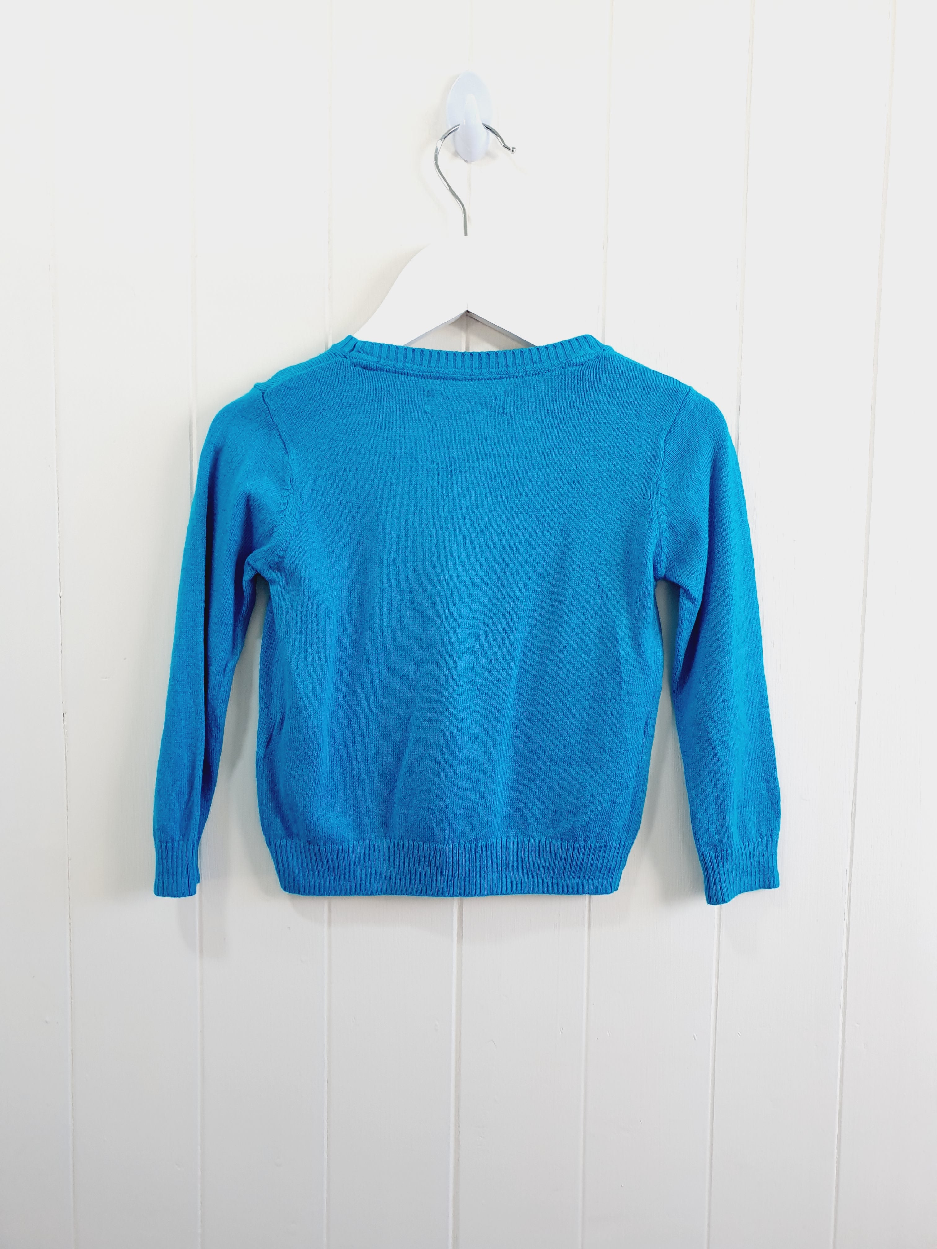 M&S Kids sequin penguin knit jumper 1.1/2-2 years