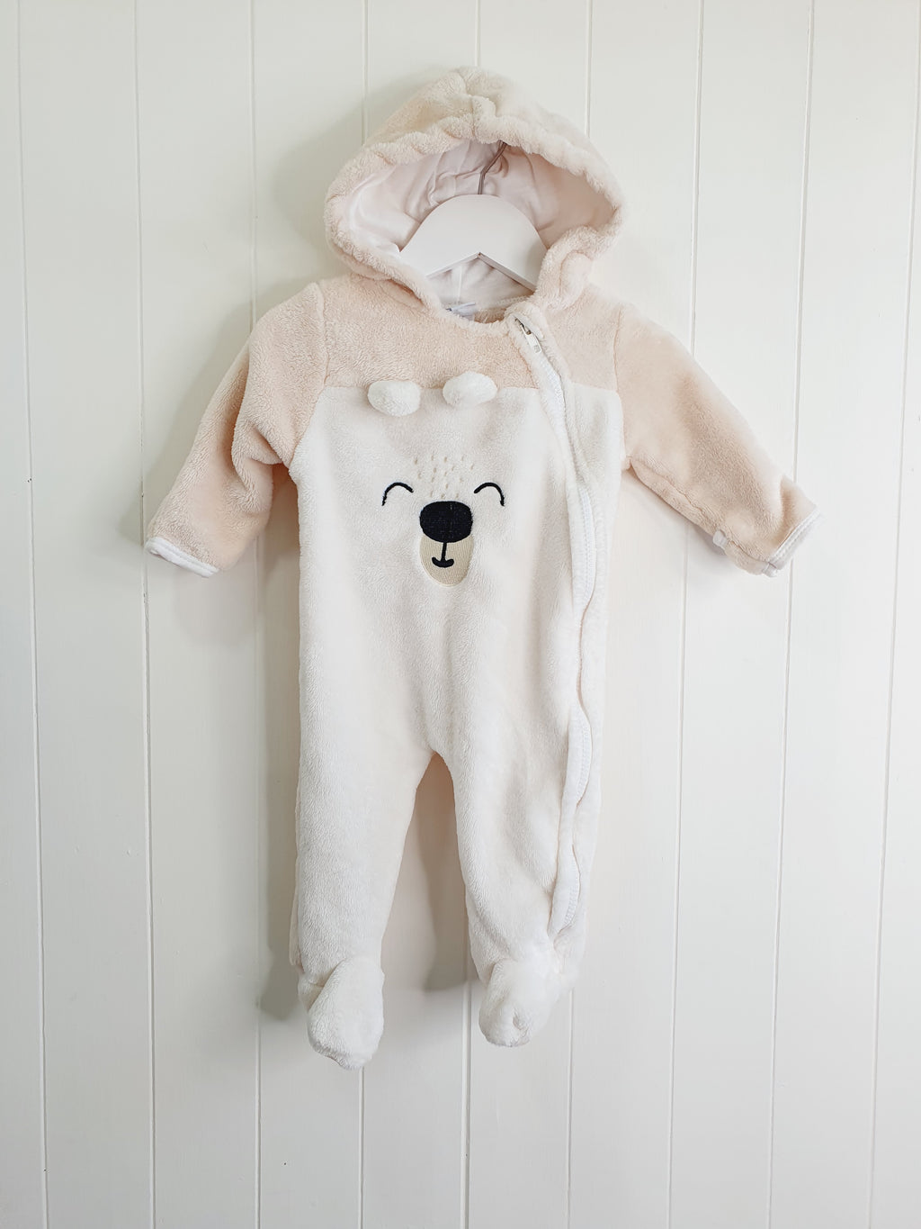 Baby Mack footed onesie 0-3 months