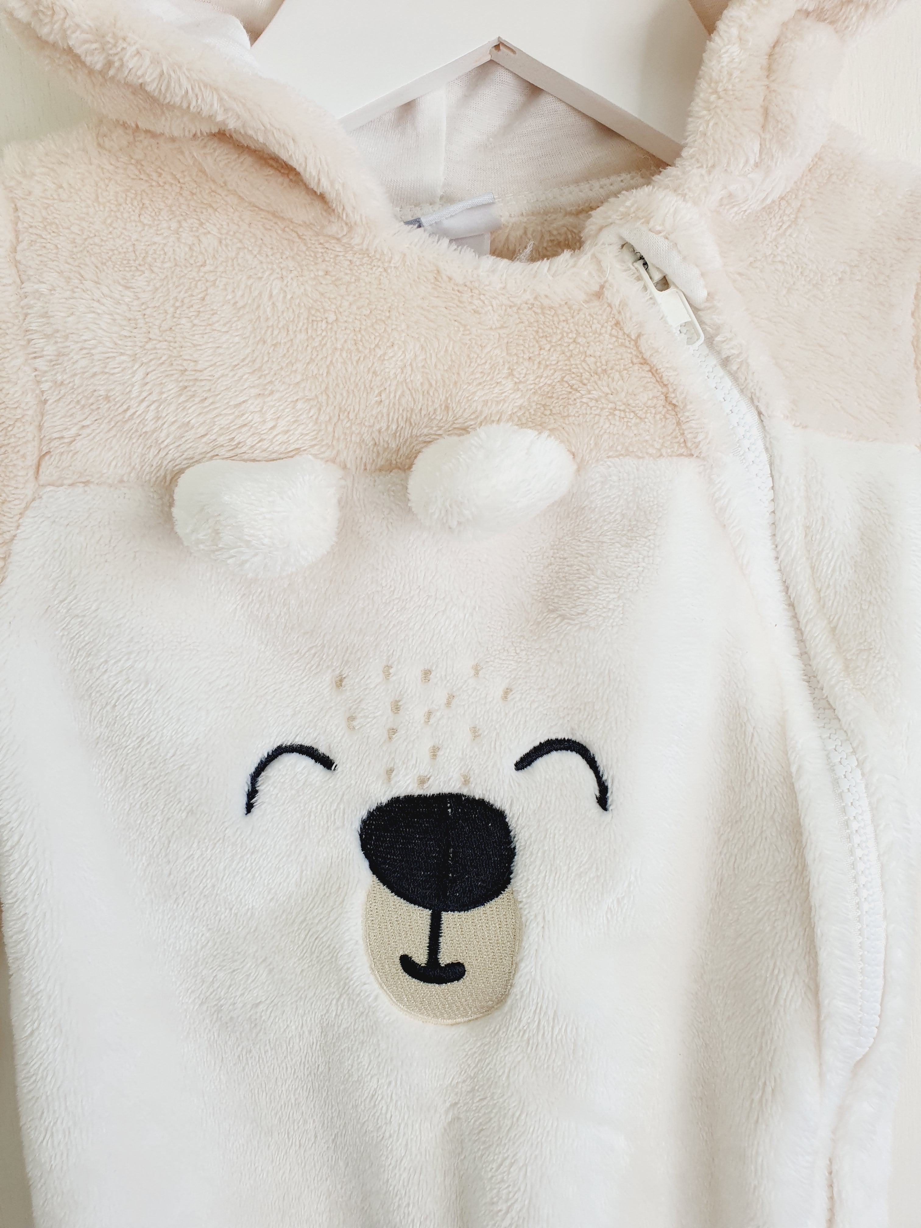 Baby Mack footed onesie 0-3 months