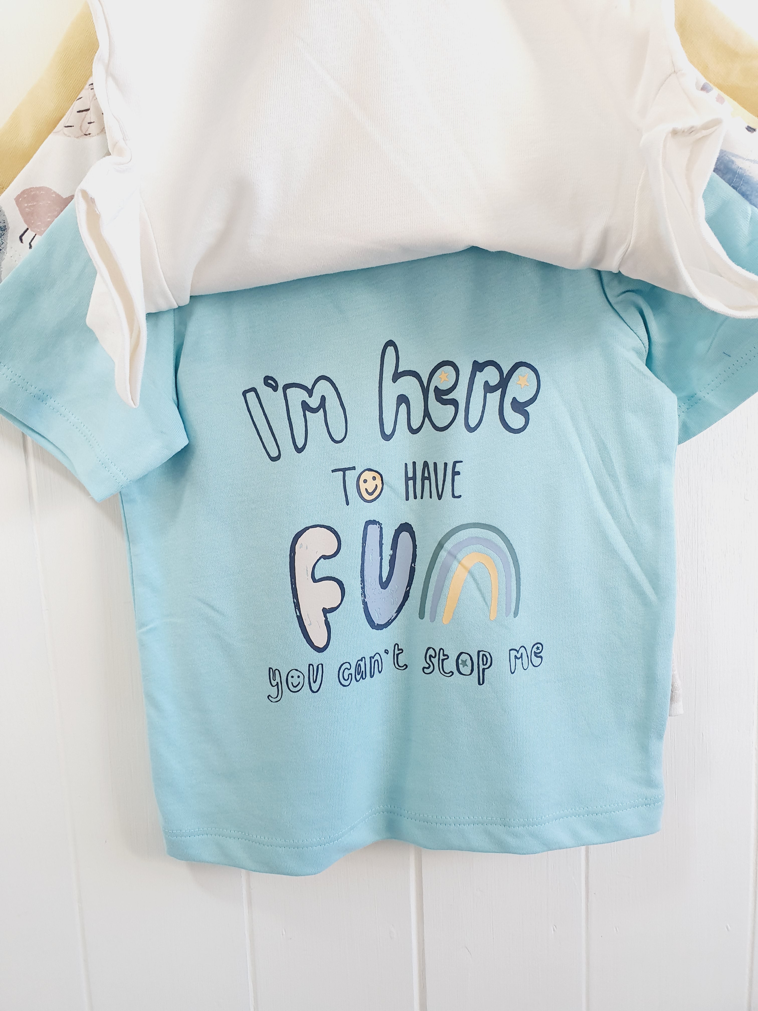 George 4 pack animal print t-shirts 3-6 months