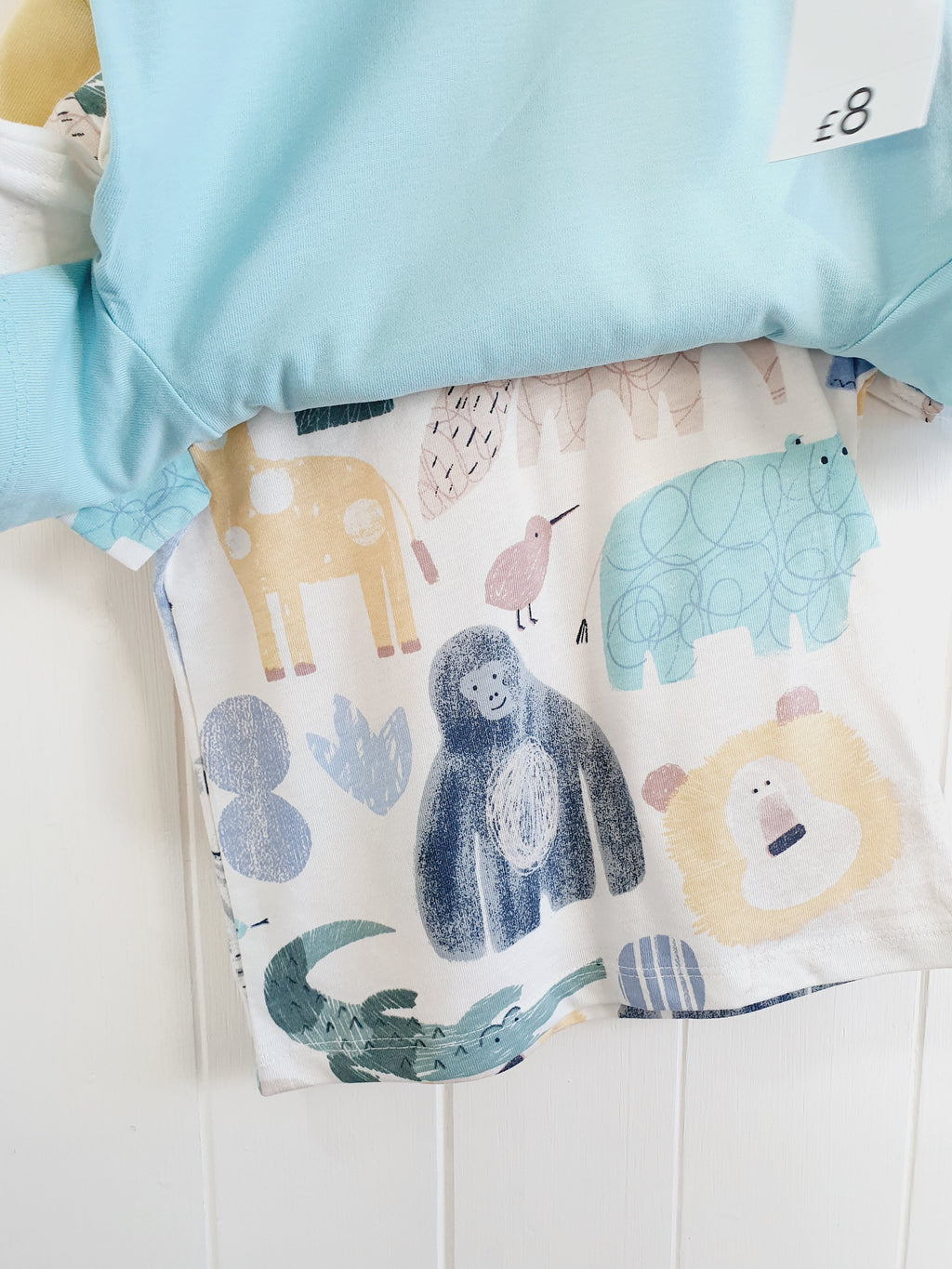 George 4 pack animal print t-shirts 3-6 months