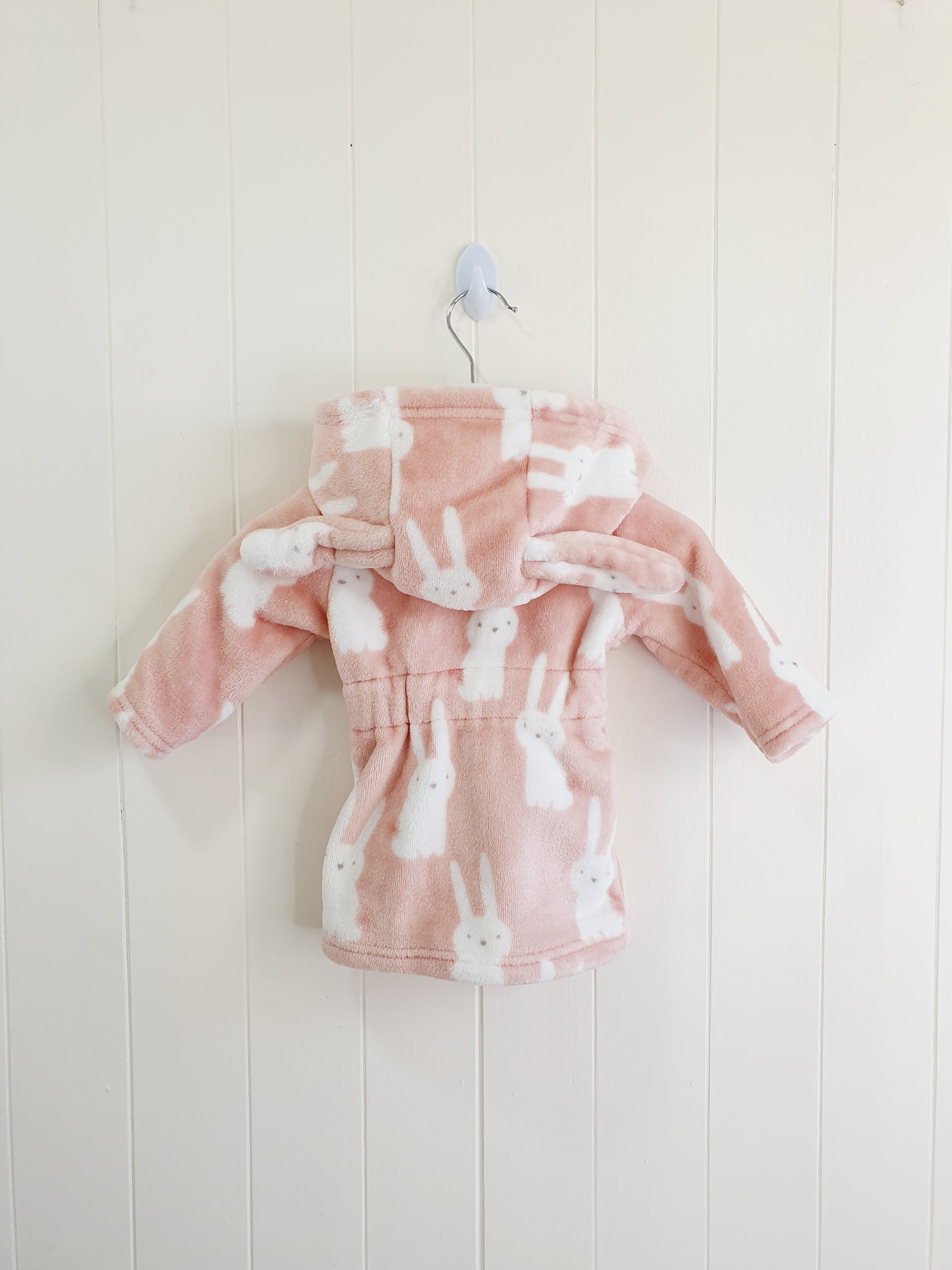 George bunny print fleece dressing gown 0-3 months