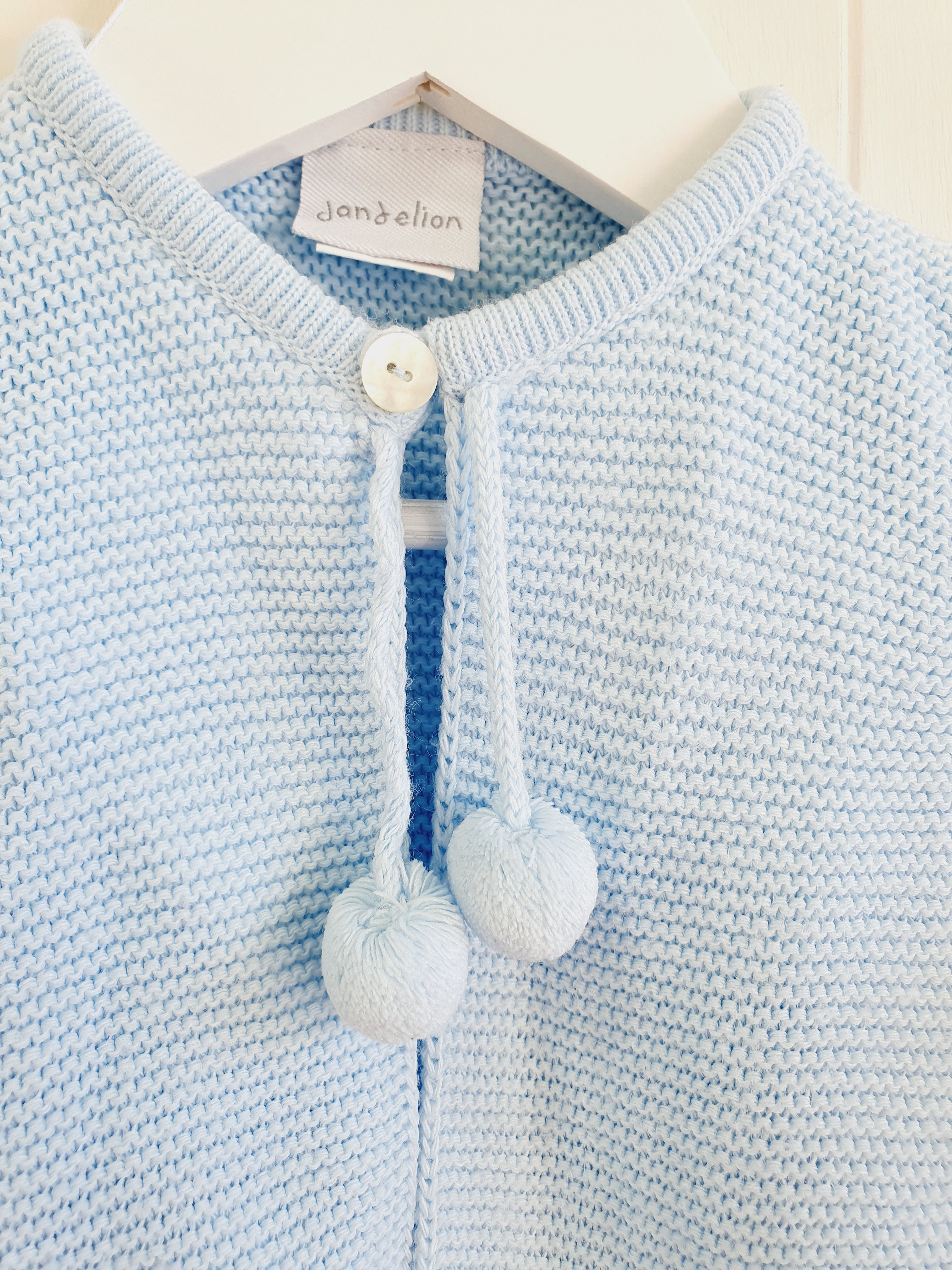 Dandelion blue knit cardigan 3-6 months