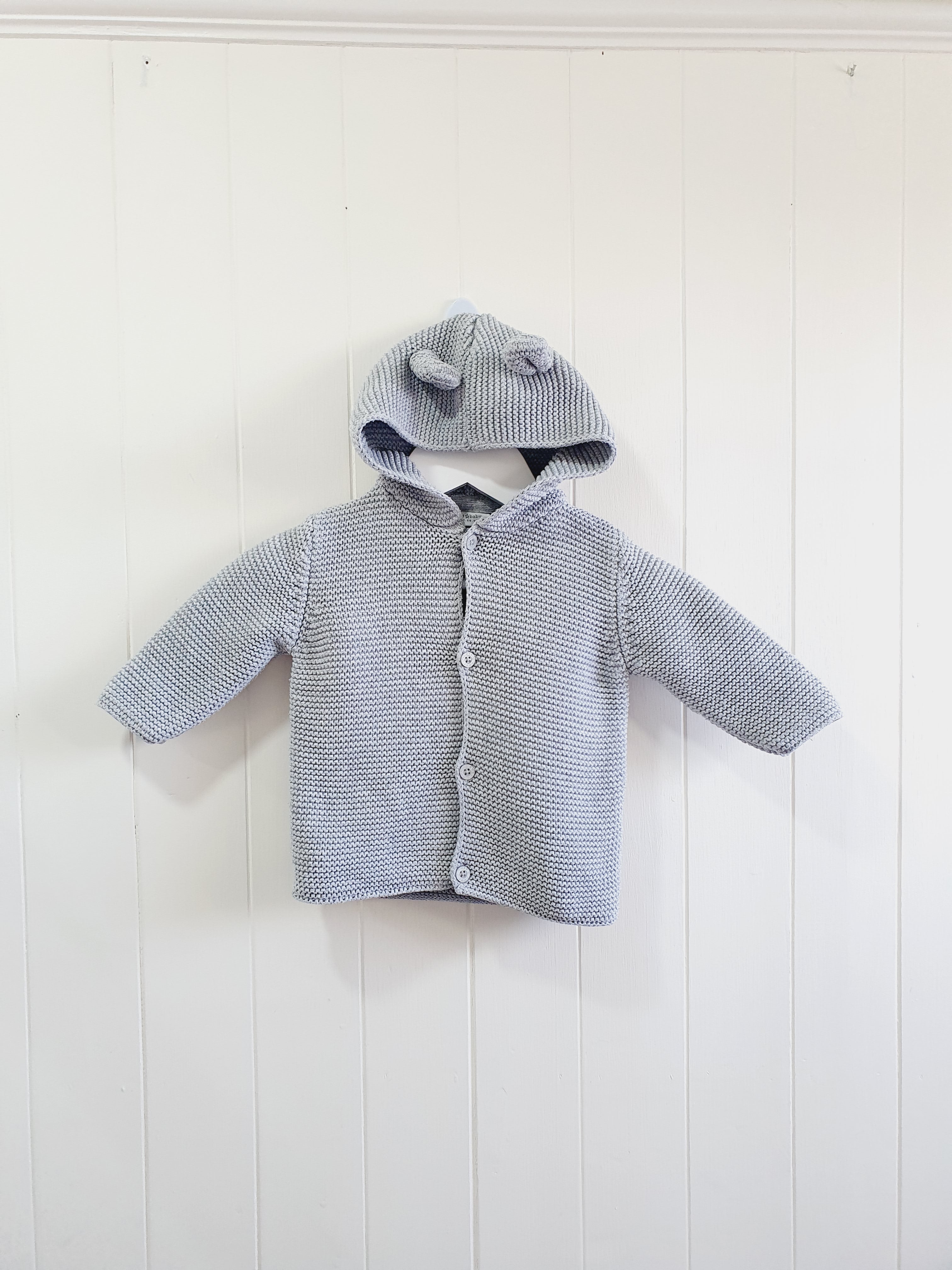 Next hooded knit cardigan 3-6 months