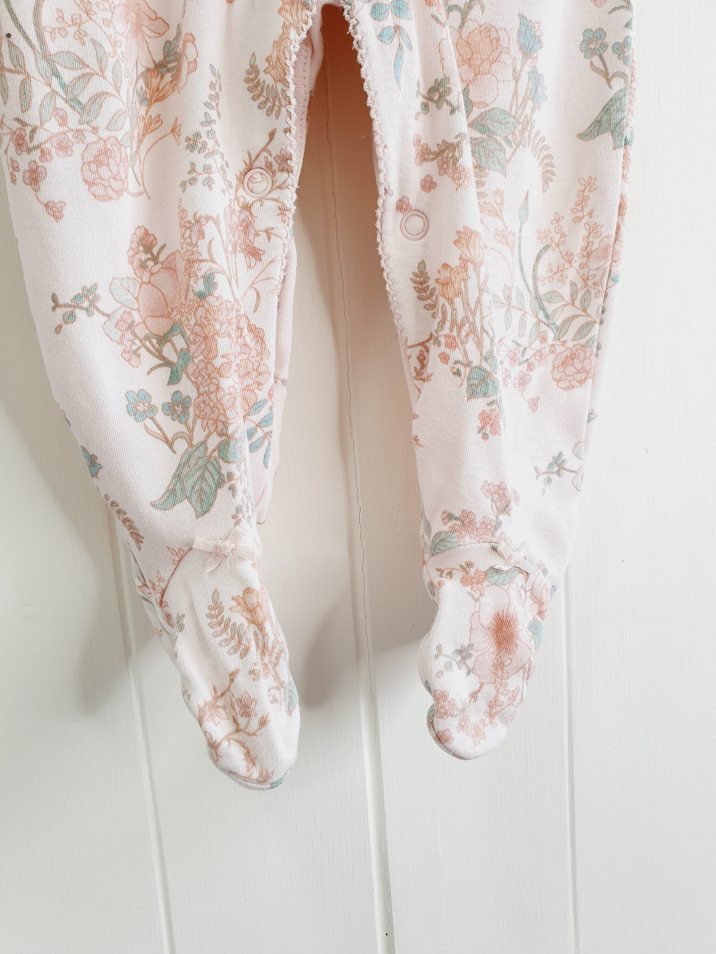 Next floral sleepsuit 6-9 months