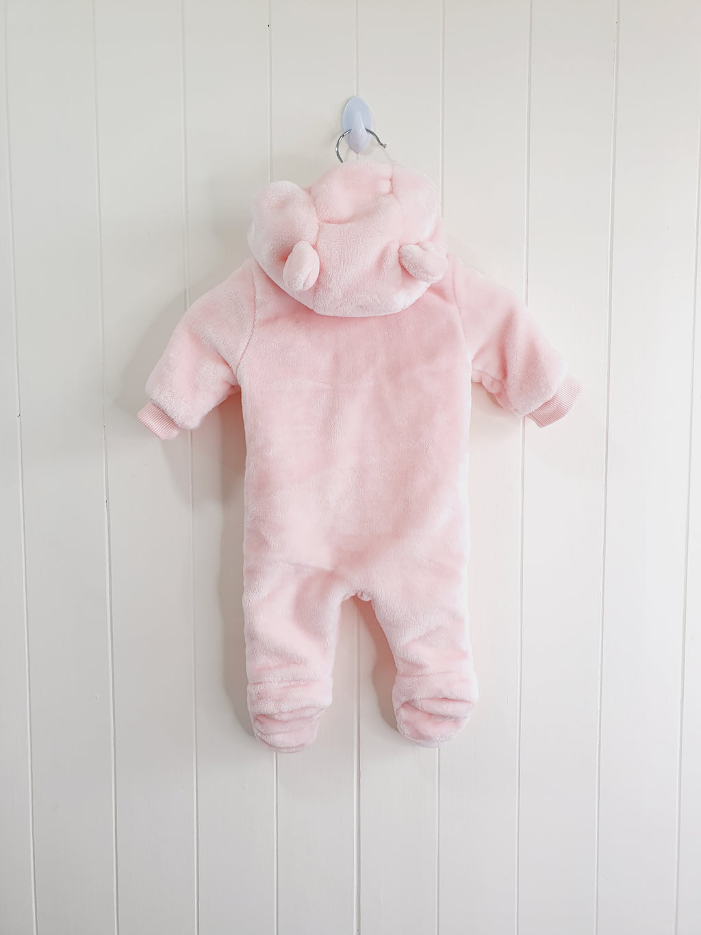 F&F pink hooded pramsuit Up to 1 month