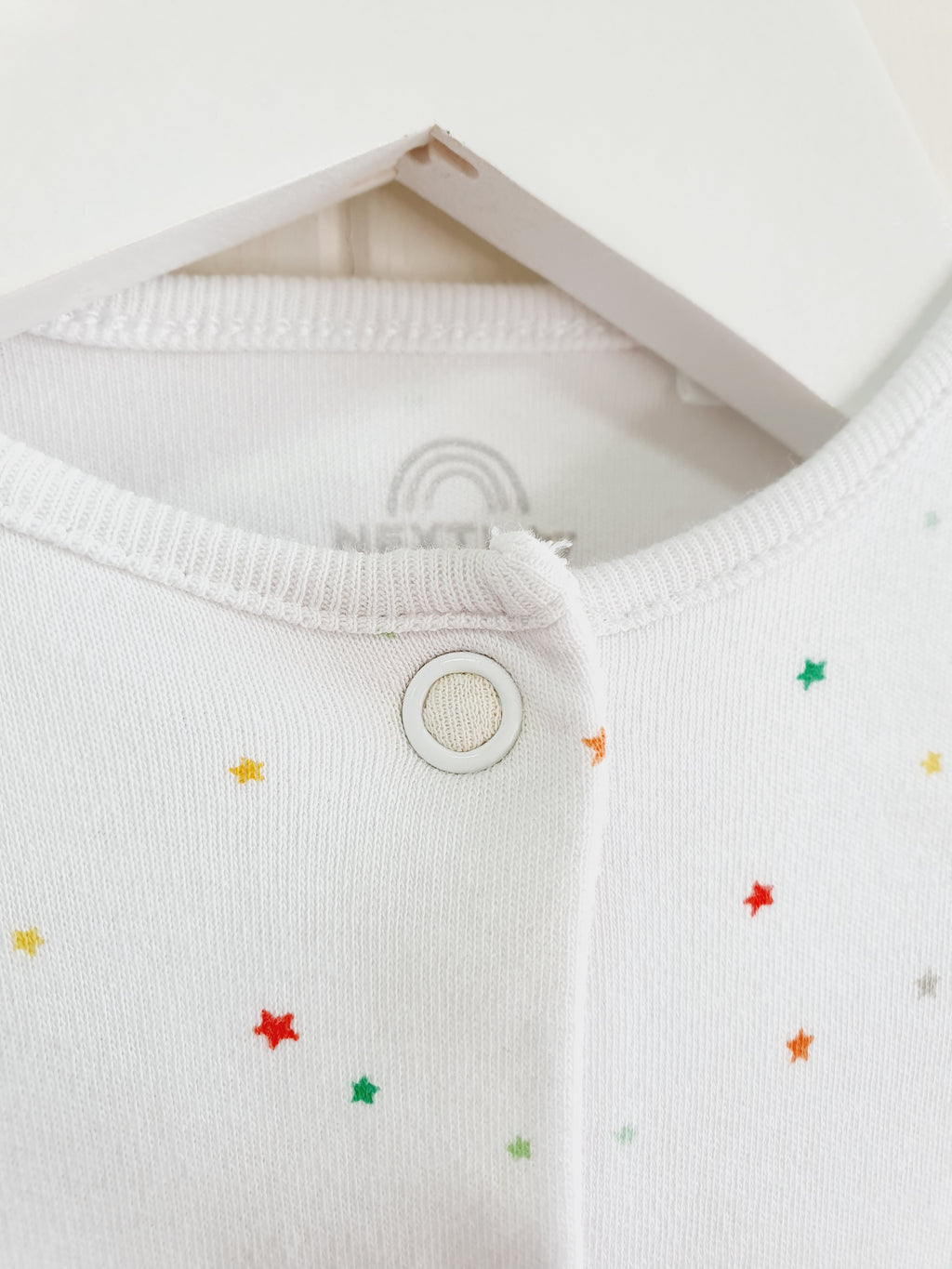 Next rainbows and elephants print sleepsuits 3-6 months