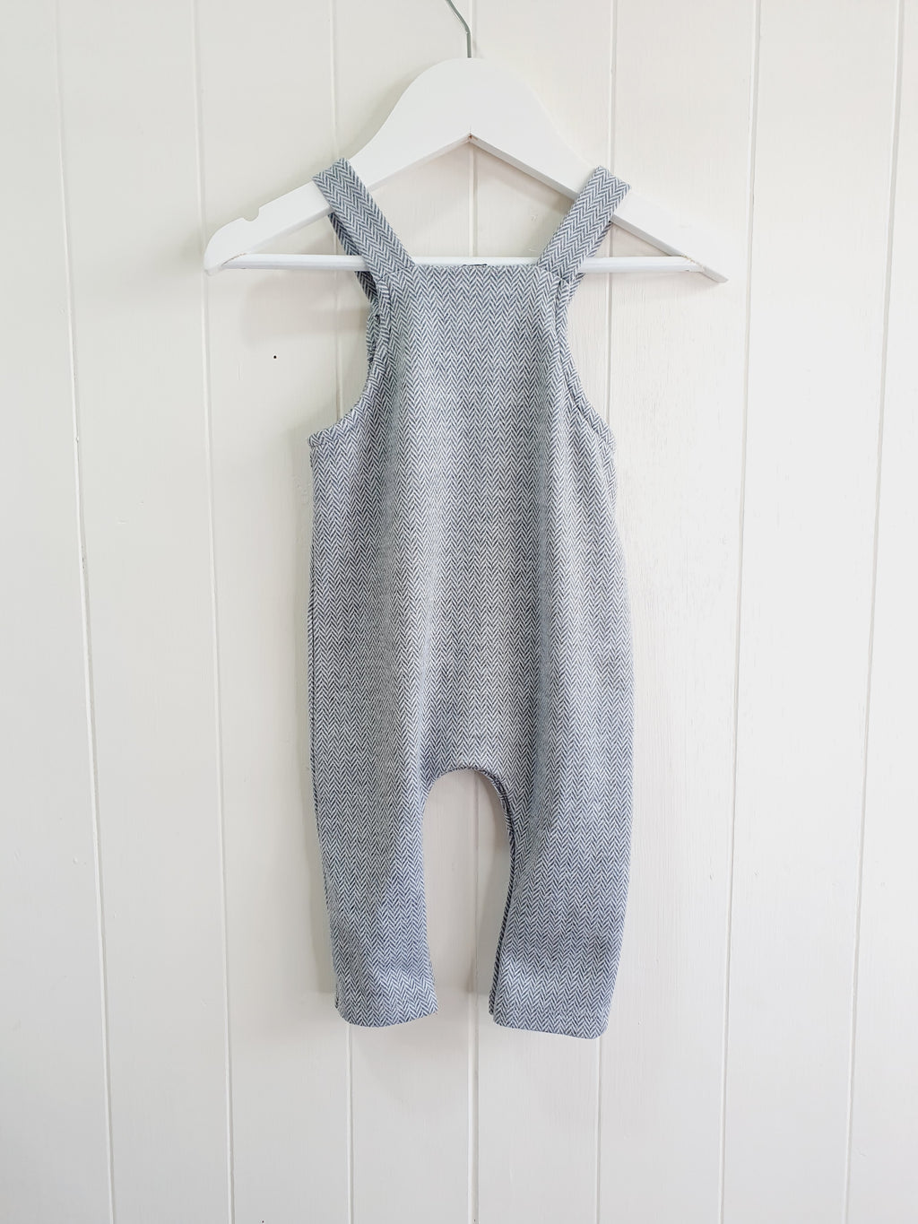 River Island grey dungarees 6-9 months