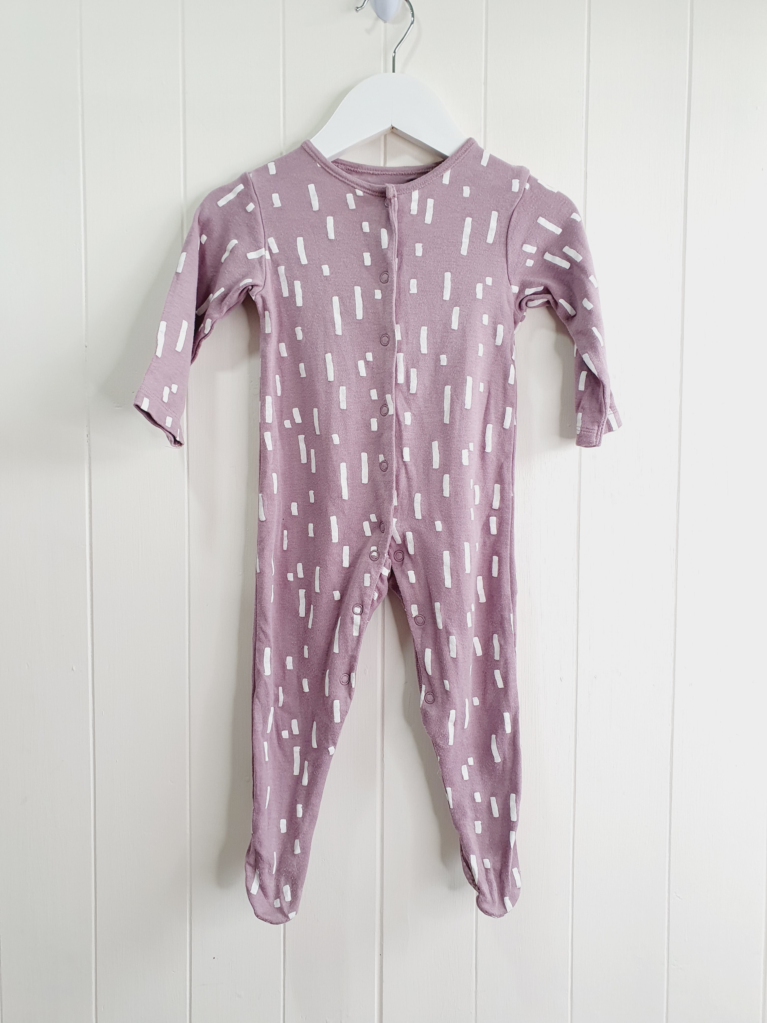 Nutmeg lilac sleepsuit 9-12 months