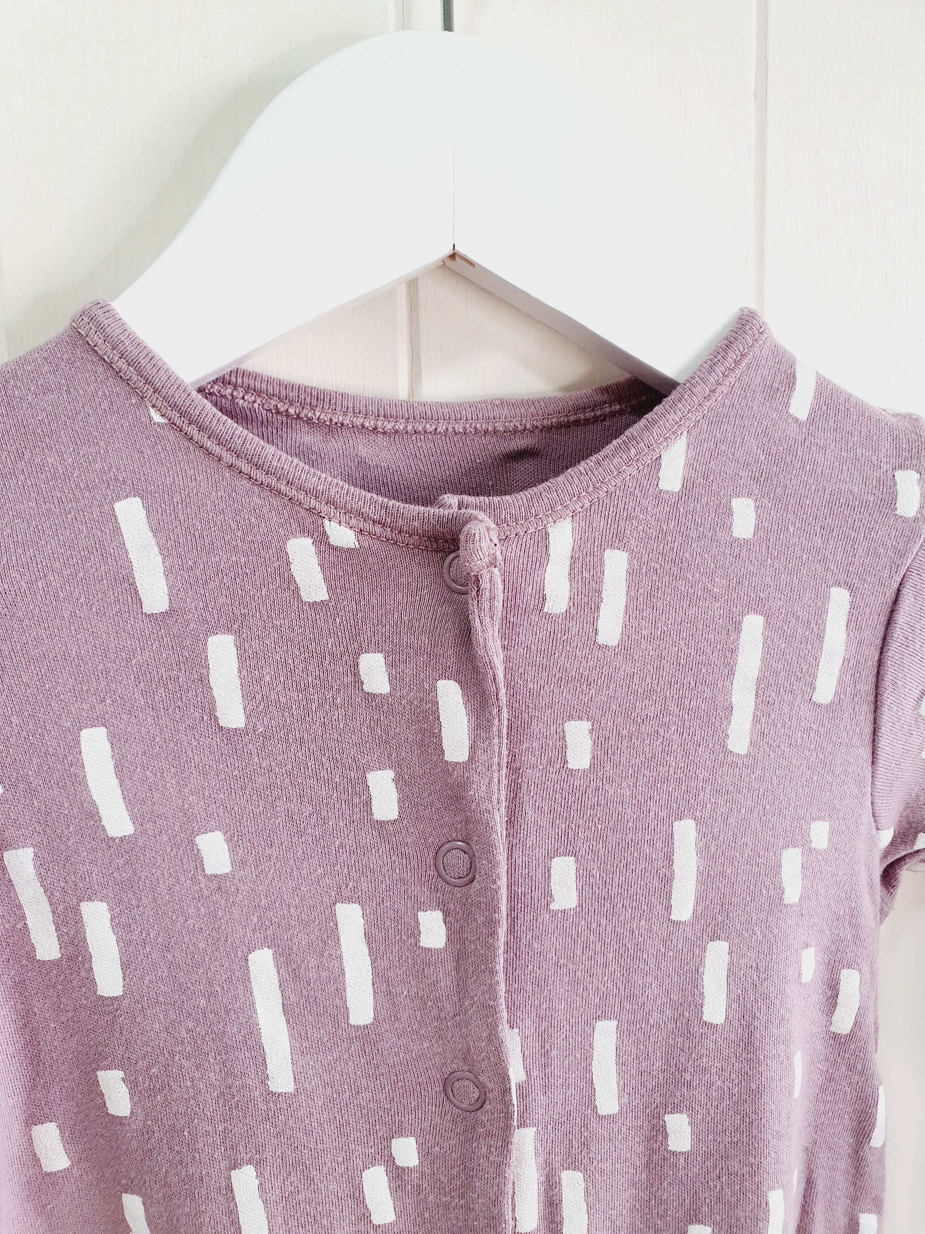Nutmeg lilac sleepsuit 9-12 months