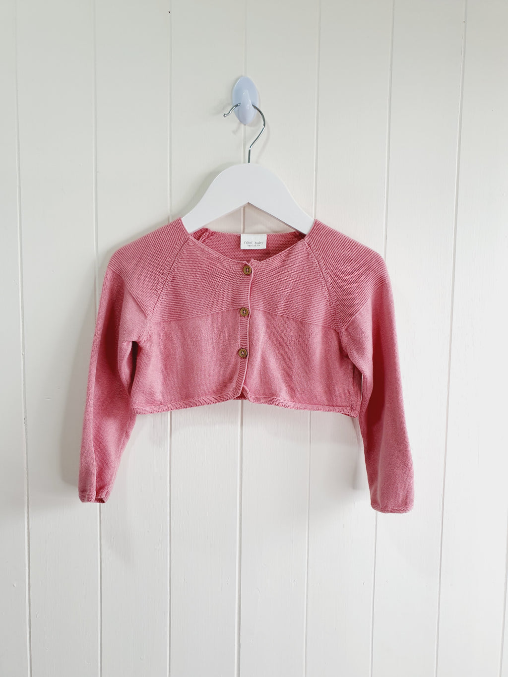Nezt pink crop top cardigan 9-12 months