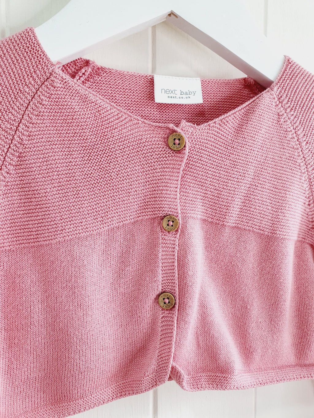 Nezt pink crop top cardigan 9-12 months