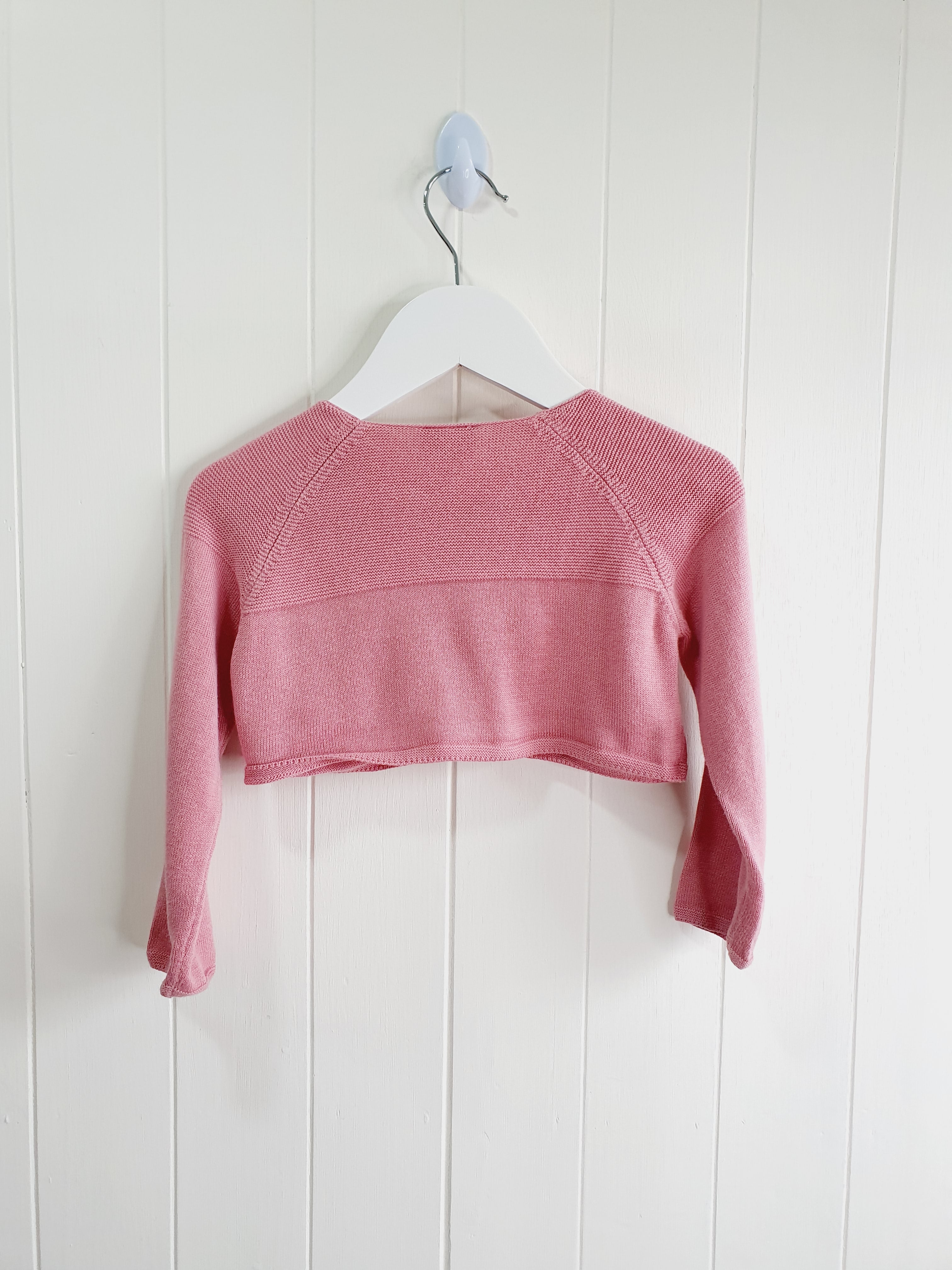 Nezt pink crop top cardigan 9-12 months