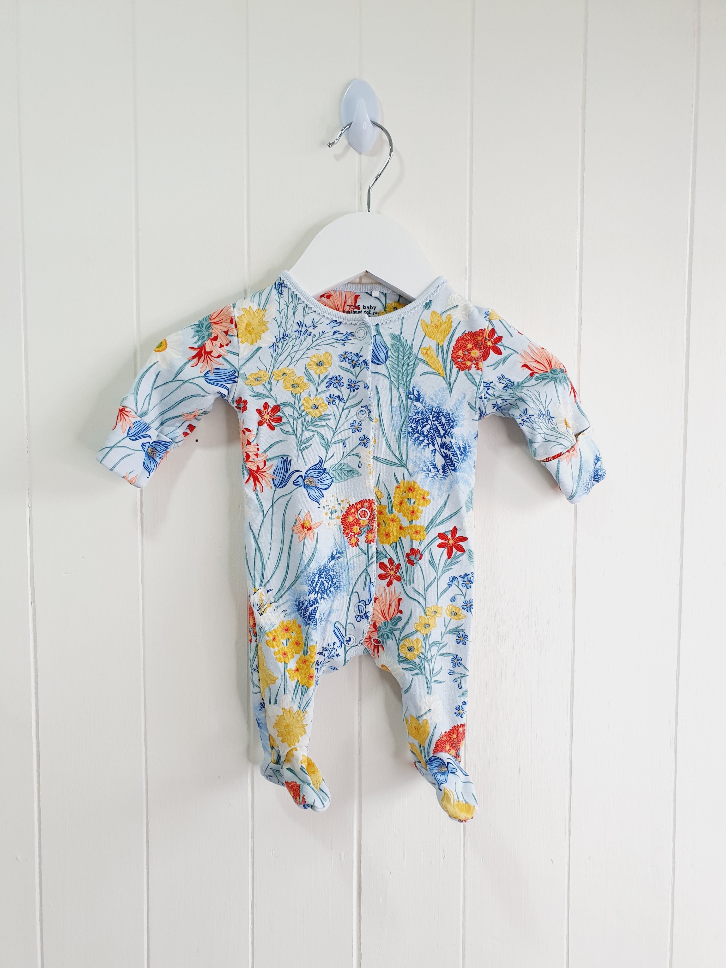 Next floral sleepsuits First size