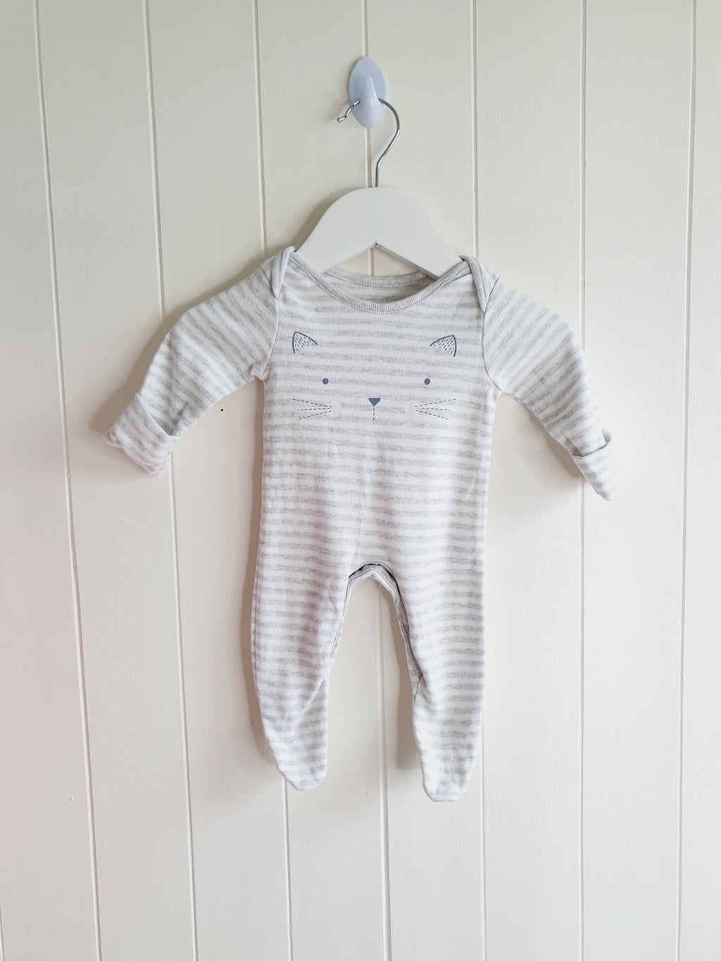 F&F grey sleepsuit Newborn