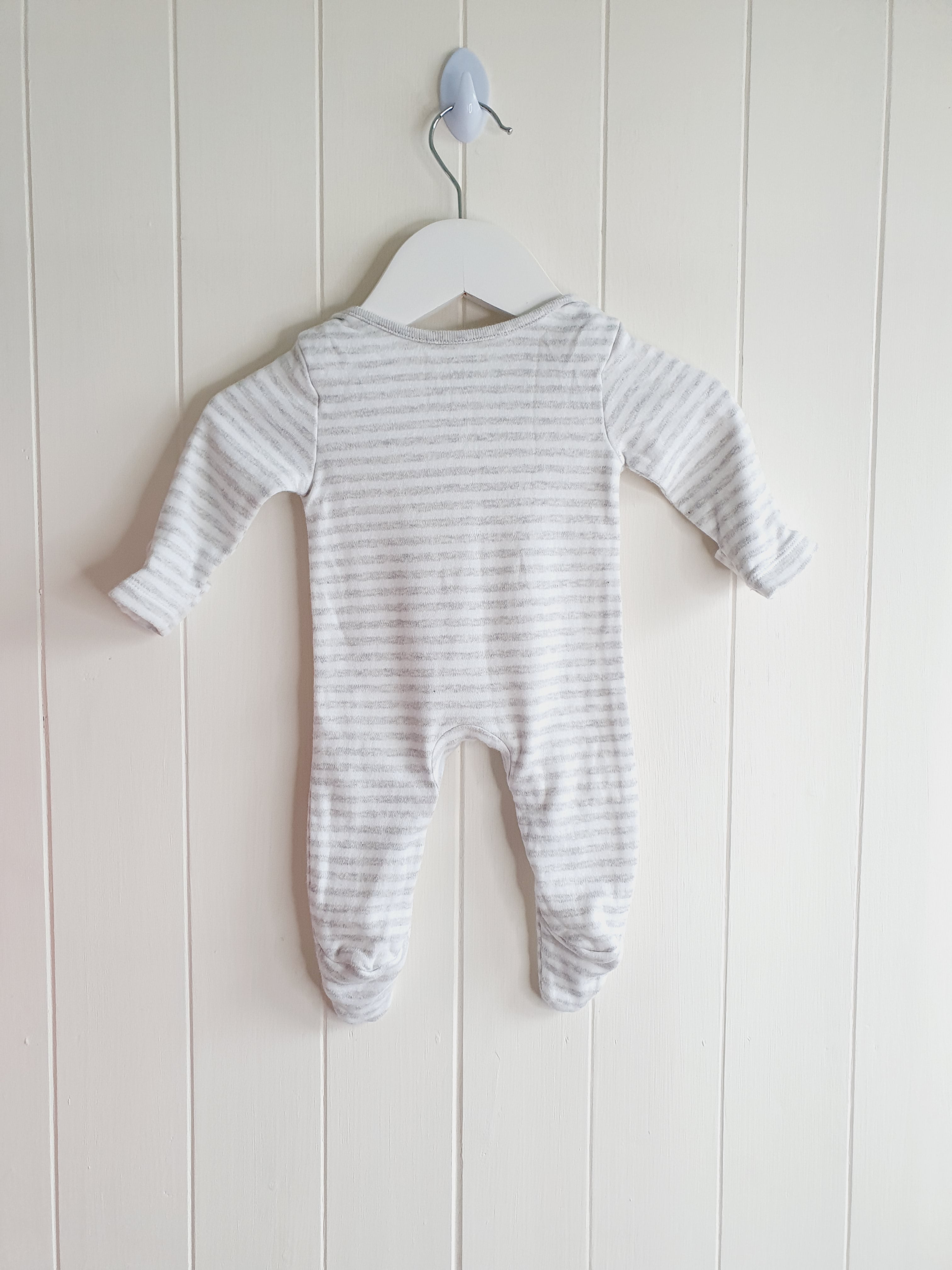 F&F grey sleepsuit Newborn
