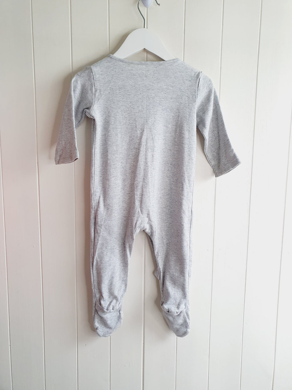 Mothercare grey sleepsuit ladybird print 6-9 months