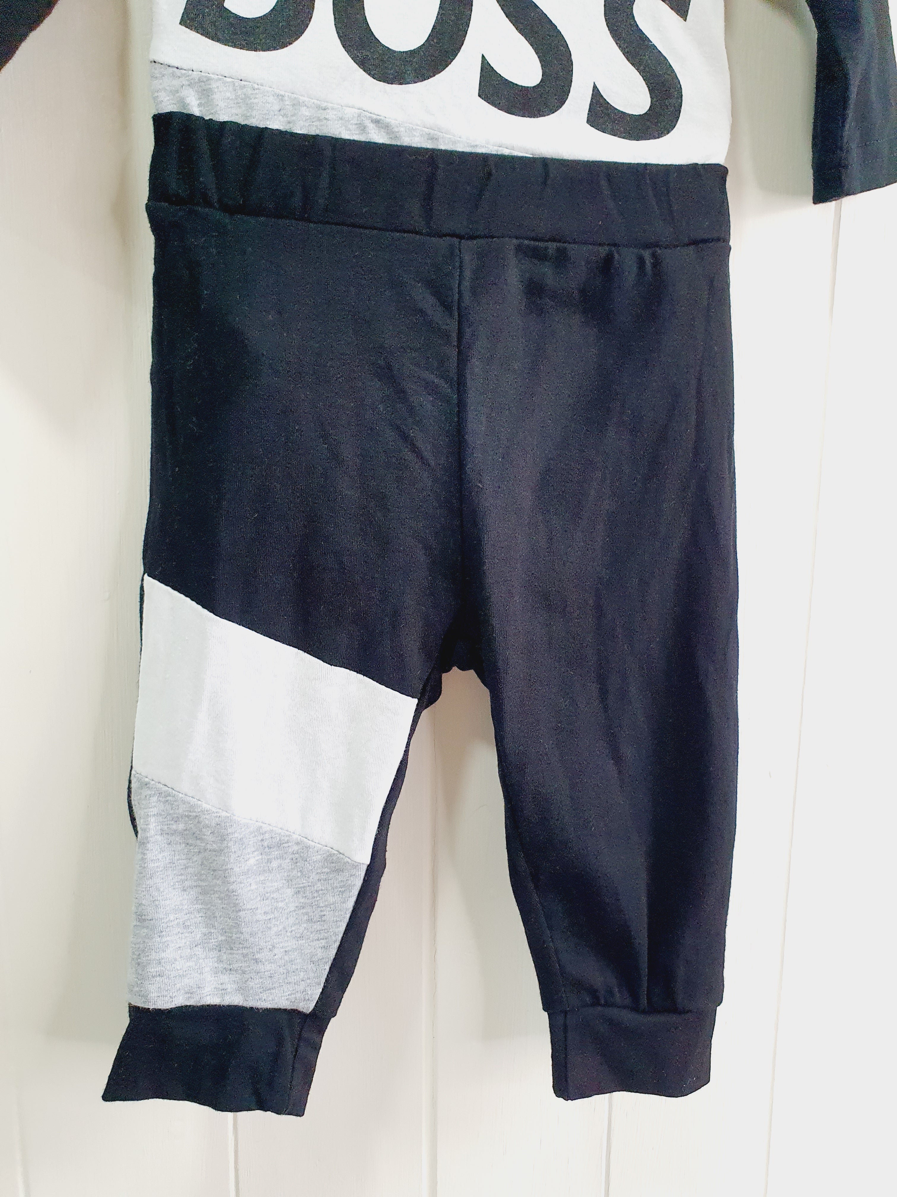 Unbranded Little Boss joggers and bodysuit set 3-6 months