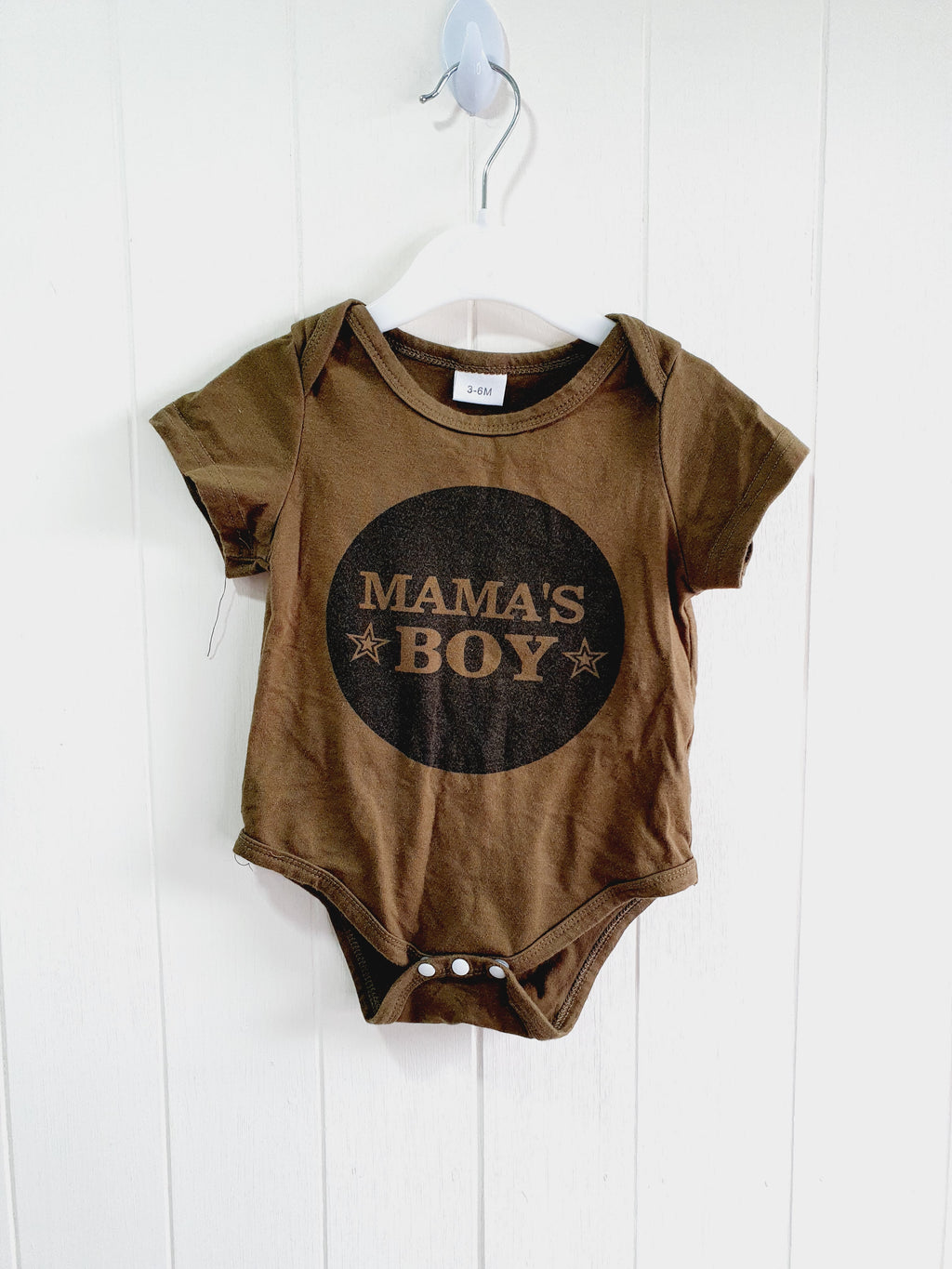 Unbranded Mama's boy camouflage joggers and bodysuit set 3-6 months