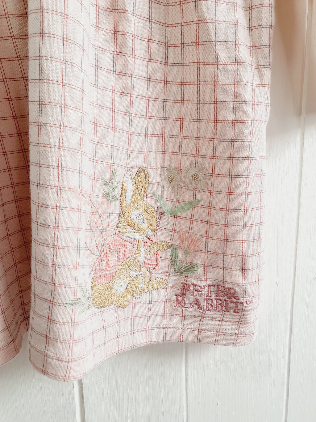 Peter Rabbit checkered long sleeve dress 18-24 months