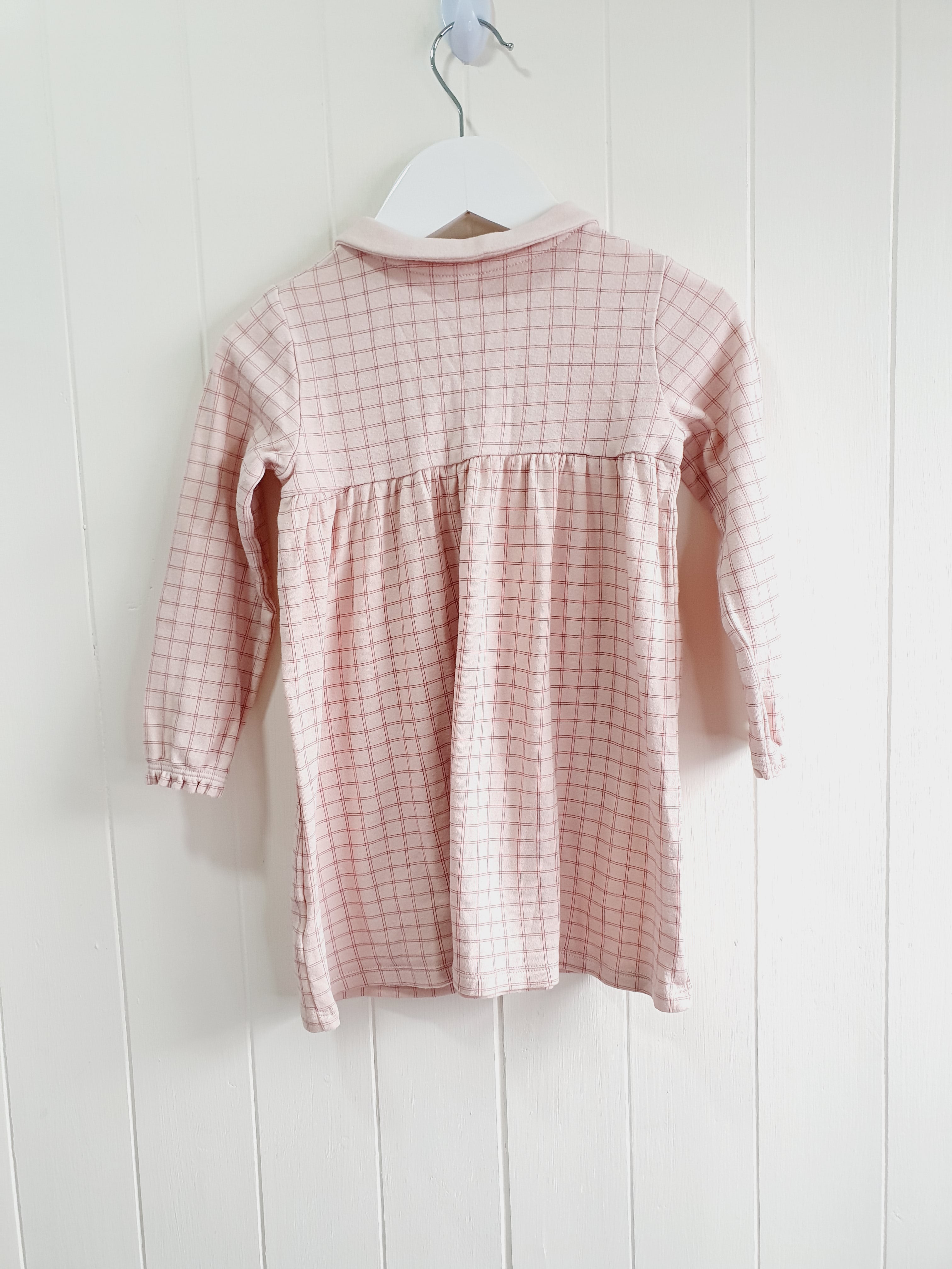 Peter Rabbit checkered long sleeve dress 18-24 months